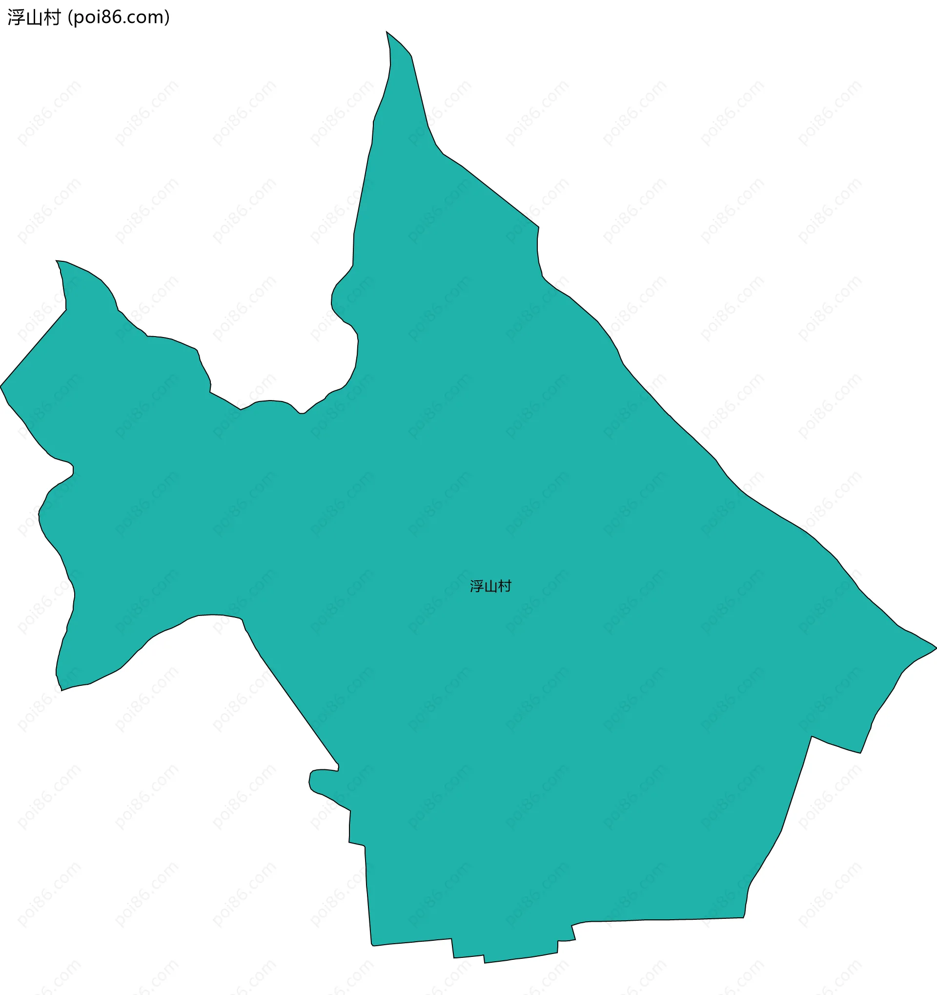 浮山村边界地图