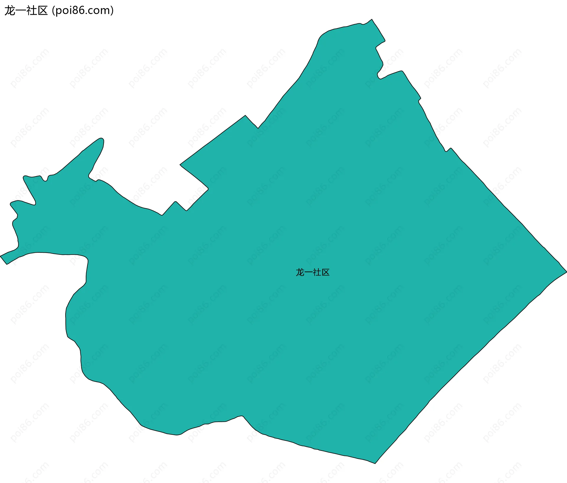 龙一社区边界地图