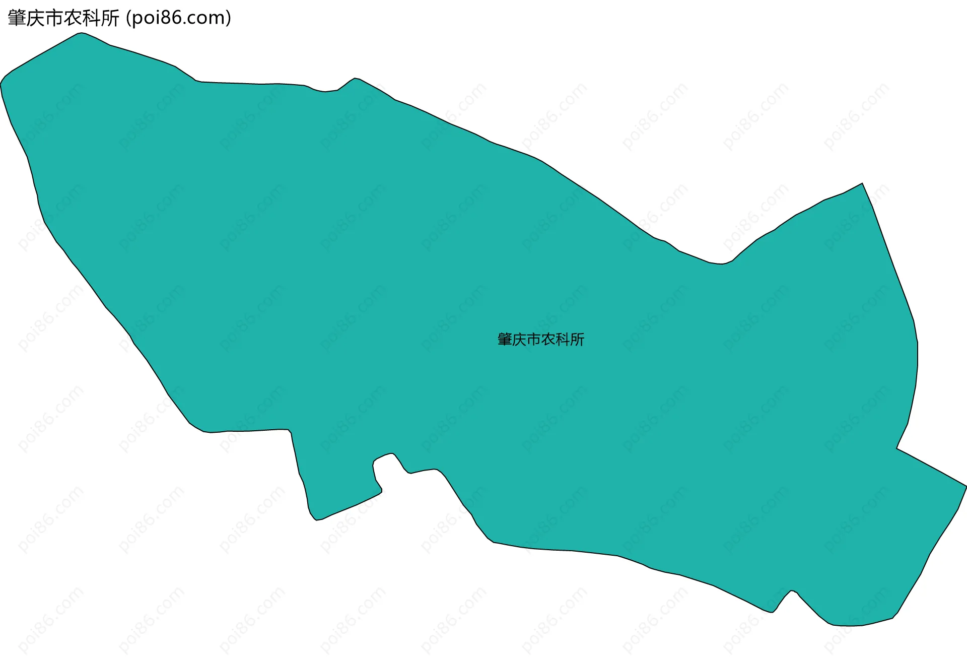 肇庆市农科所边界地图