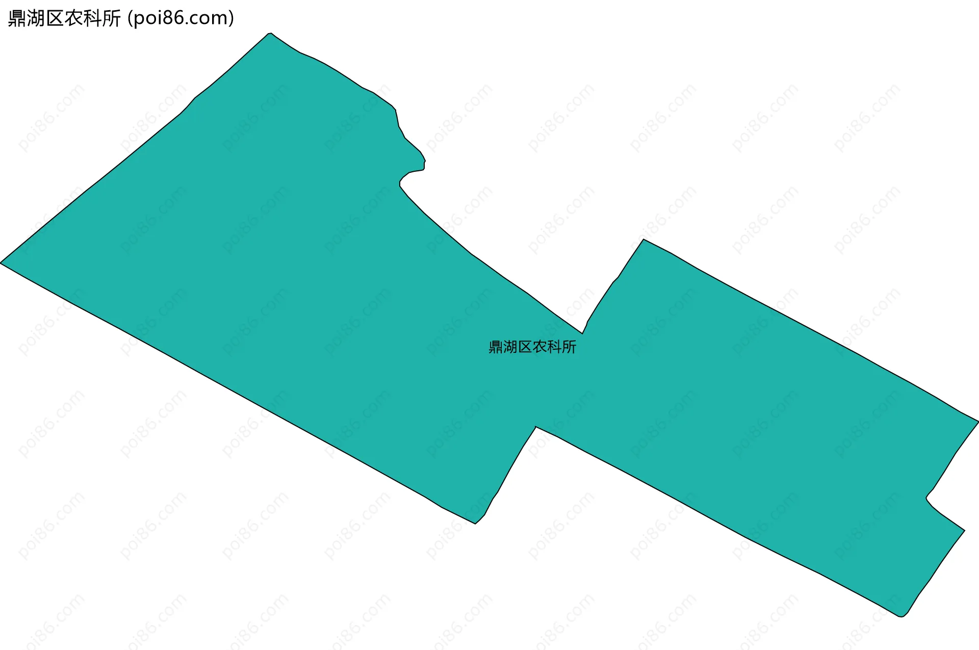 鼎湖区农科所边界地图