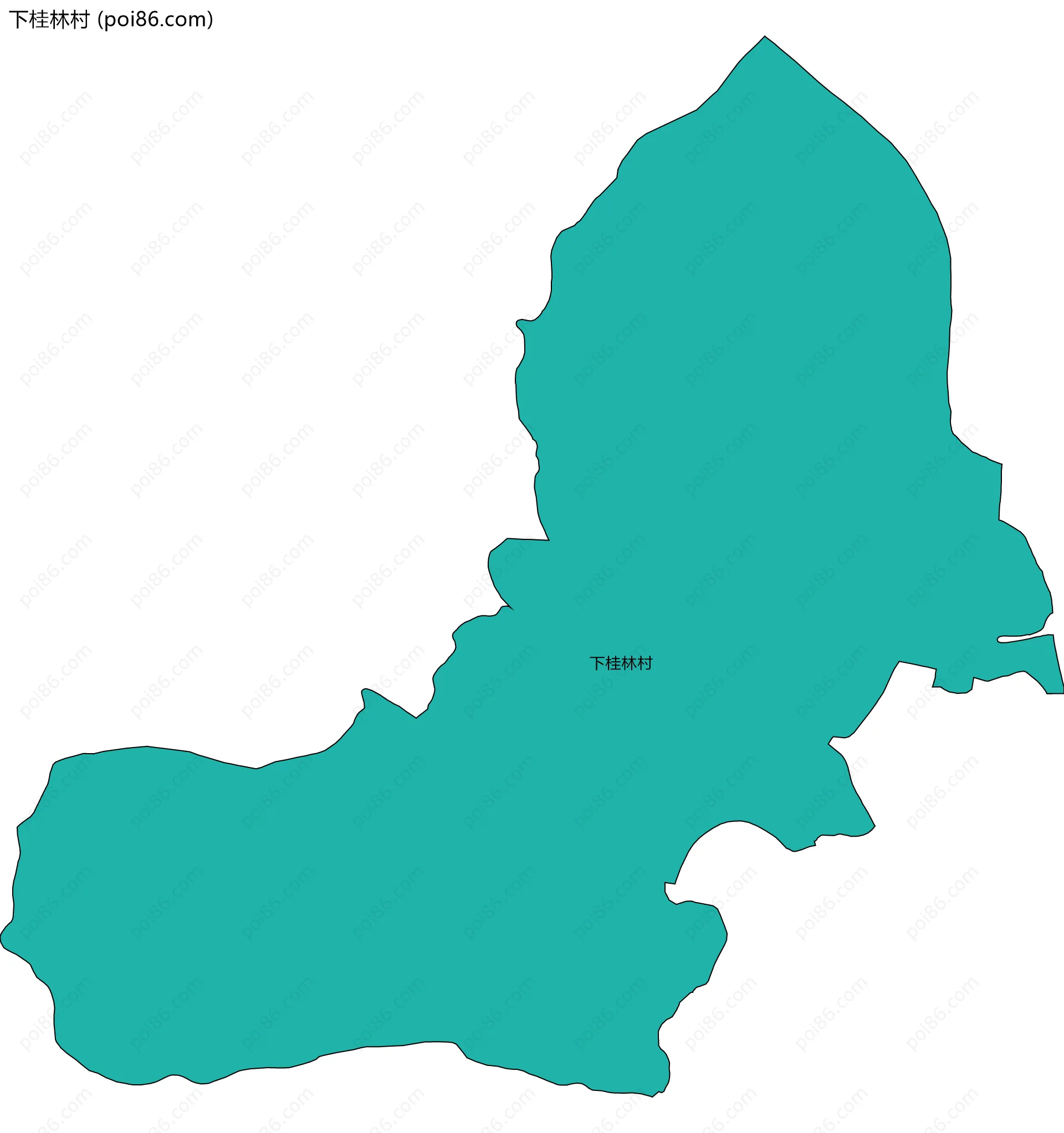 下桂林村边界地图