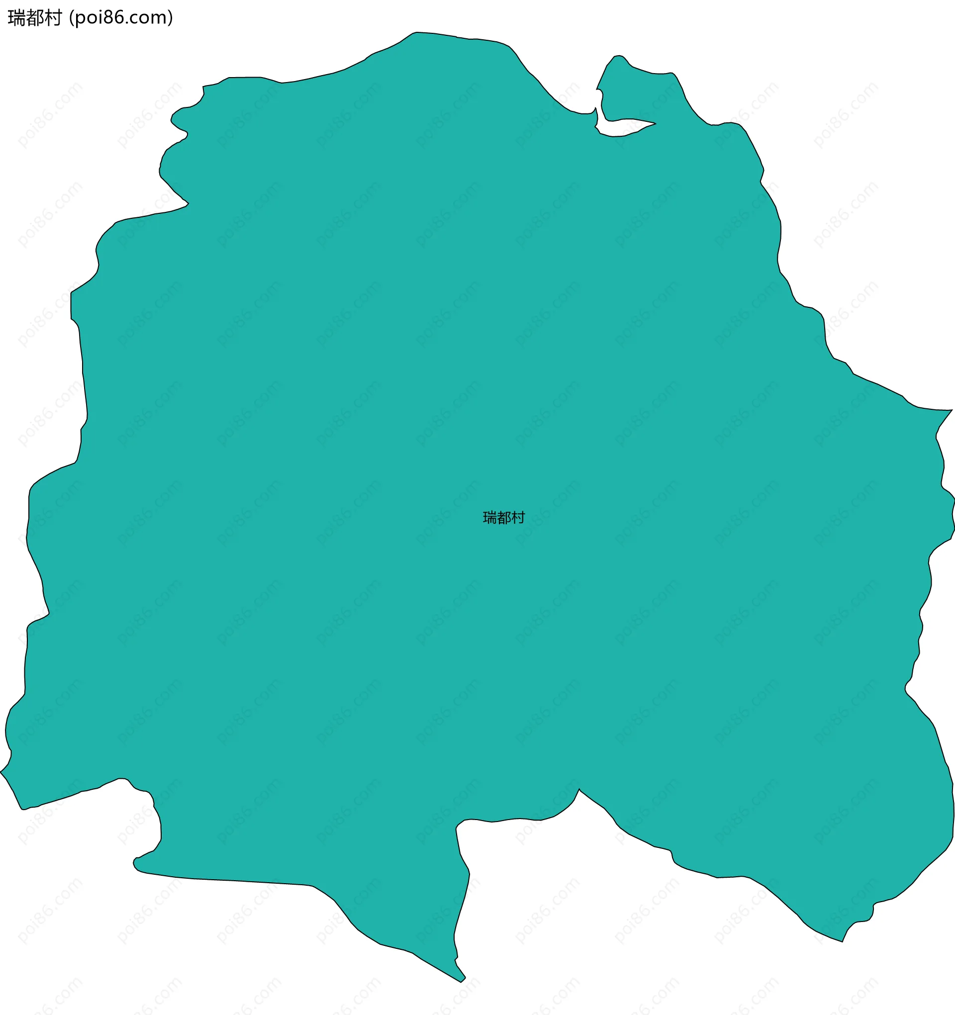 瑞都村边界地图