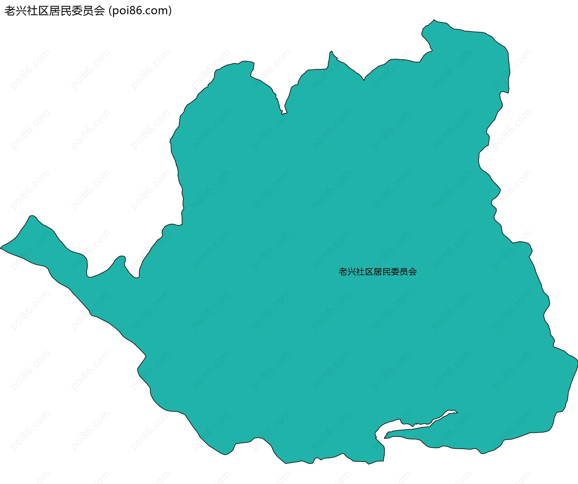 老兴社区居民委员会边界地图