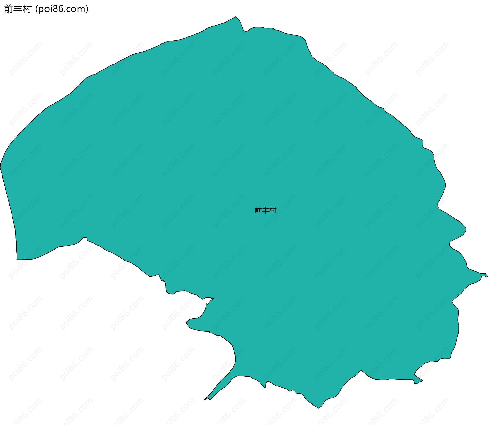 前丰村边界地图