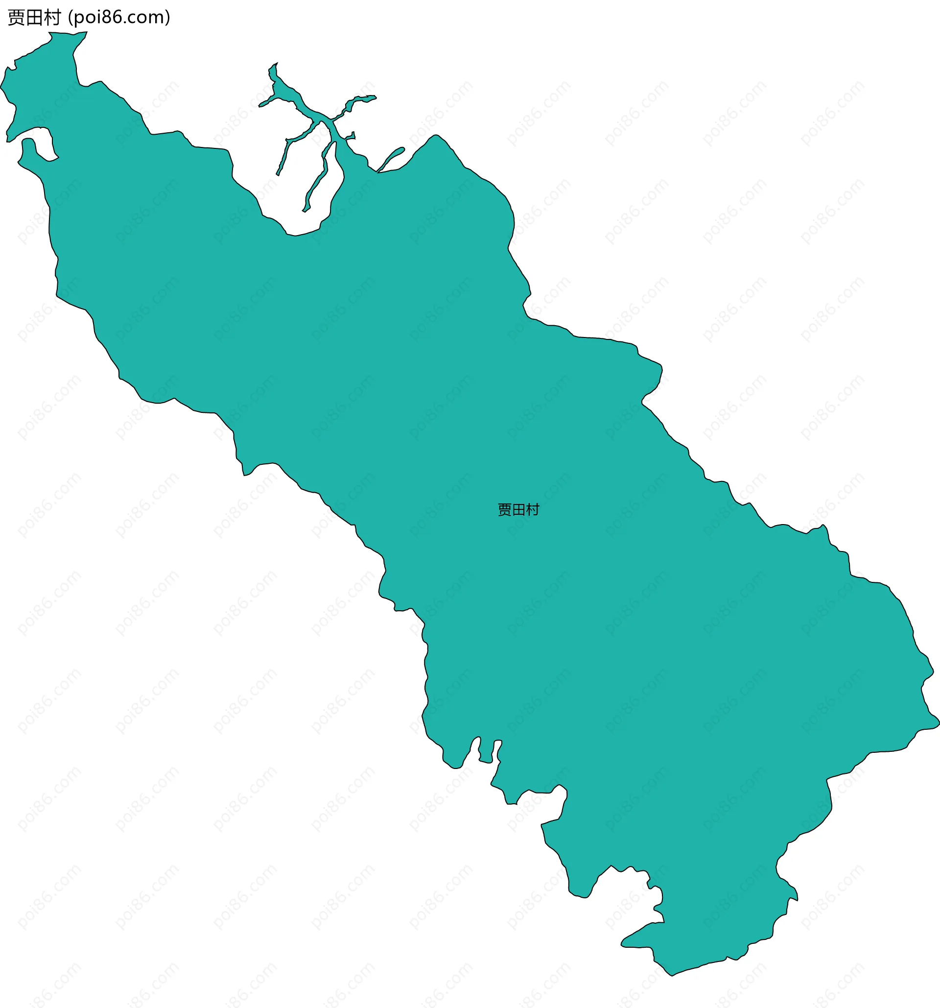 贾田村边界地图