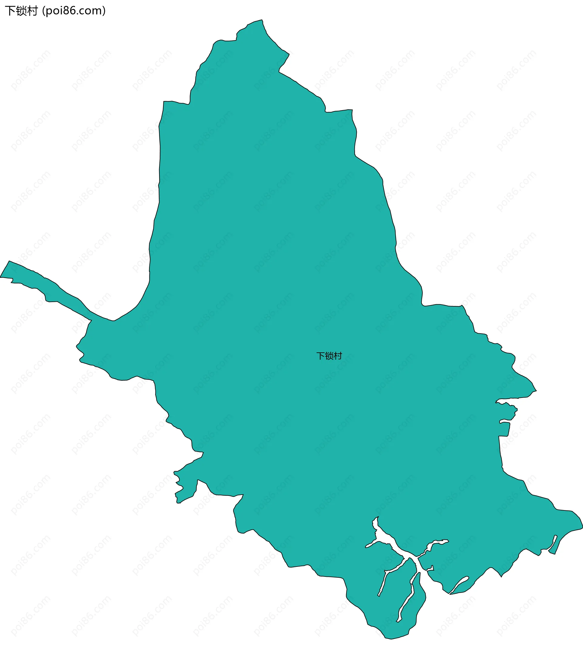 下锁村边界地图