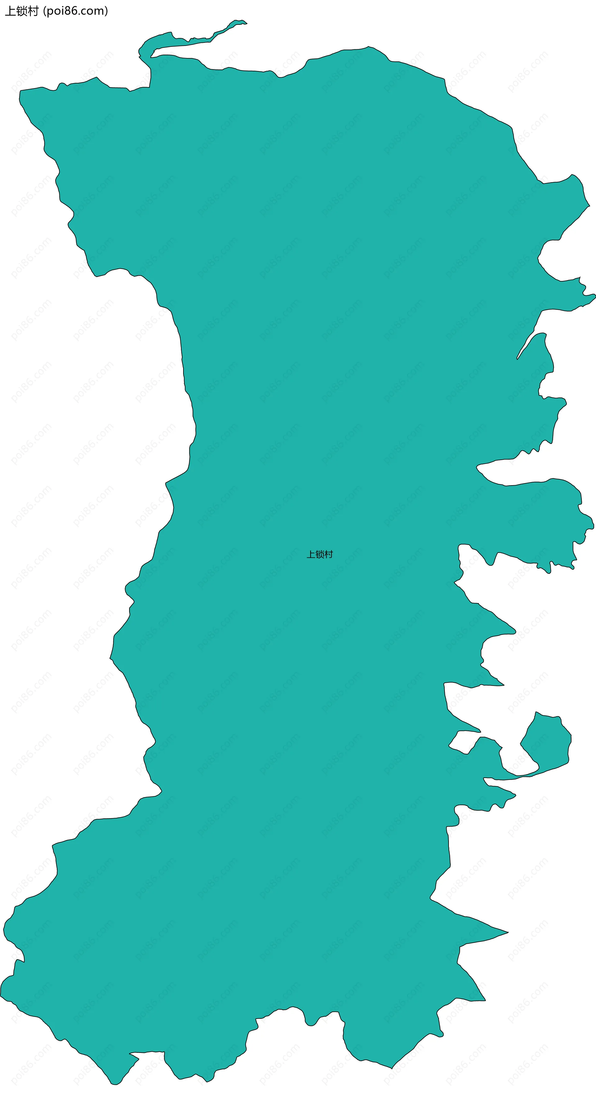 上锁村边界地图