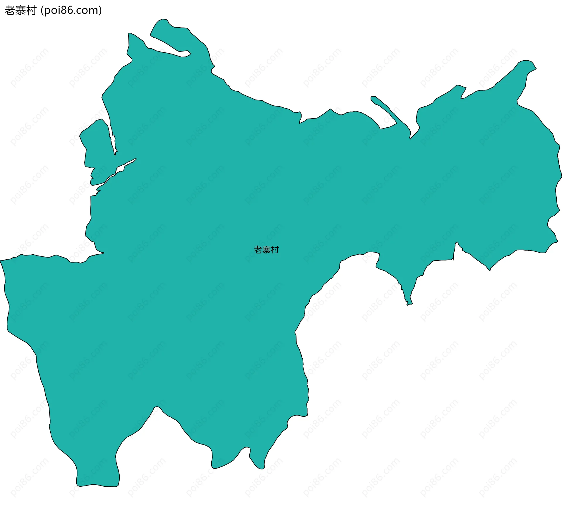 老寨村边界地图