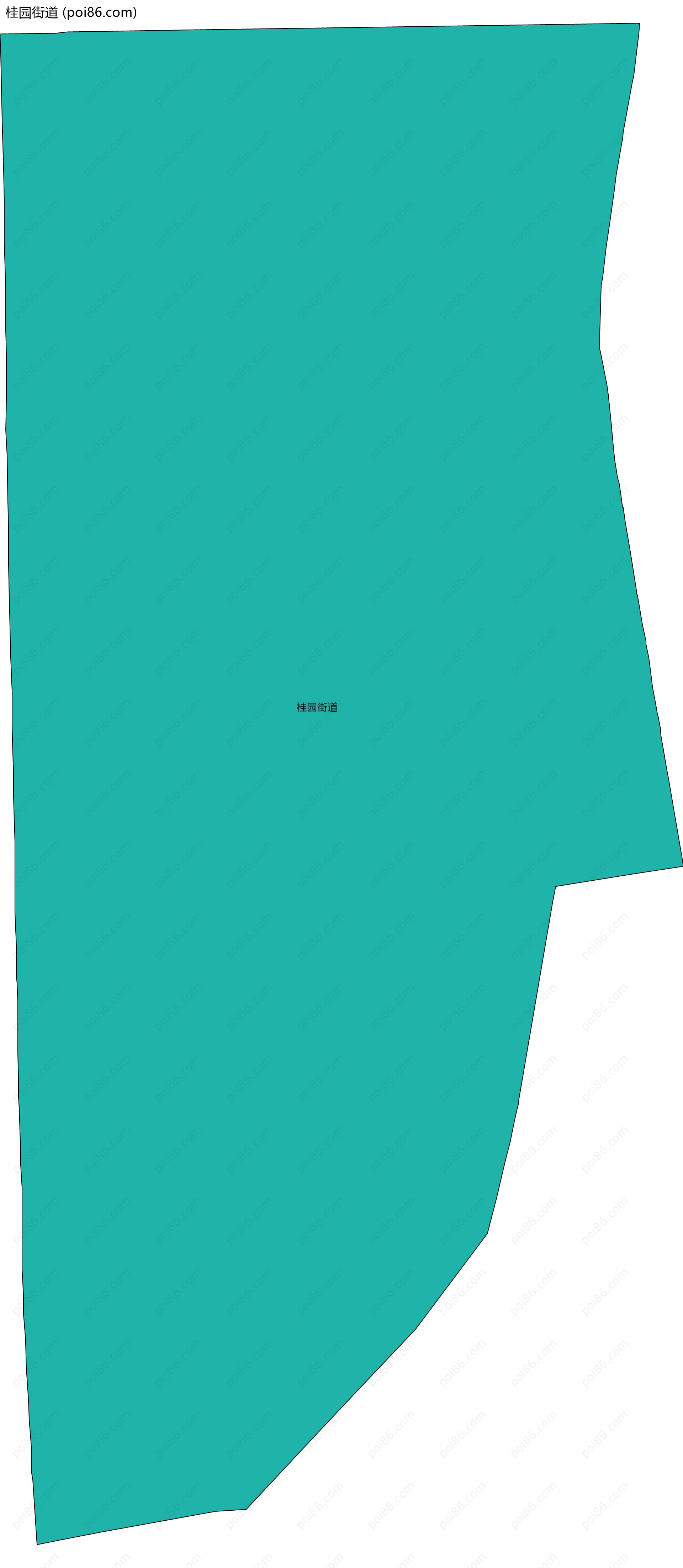 桂园街道边界地图