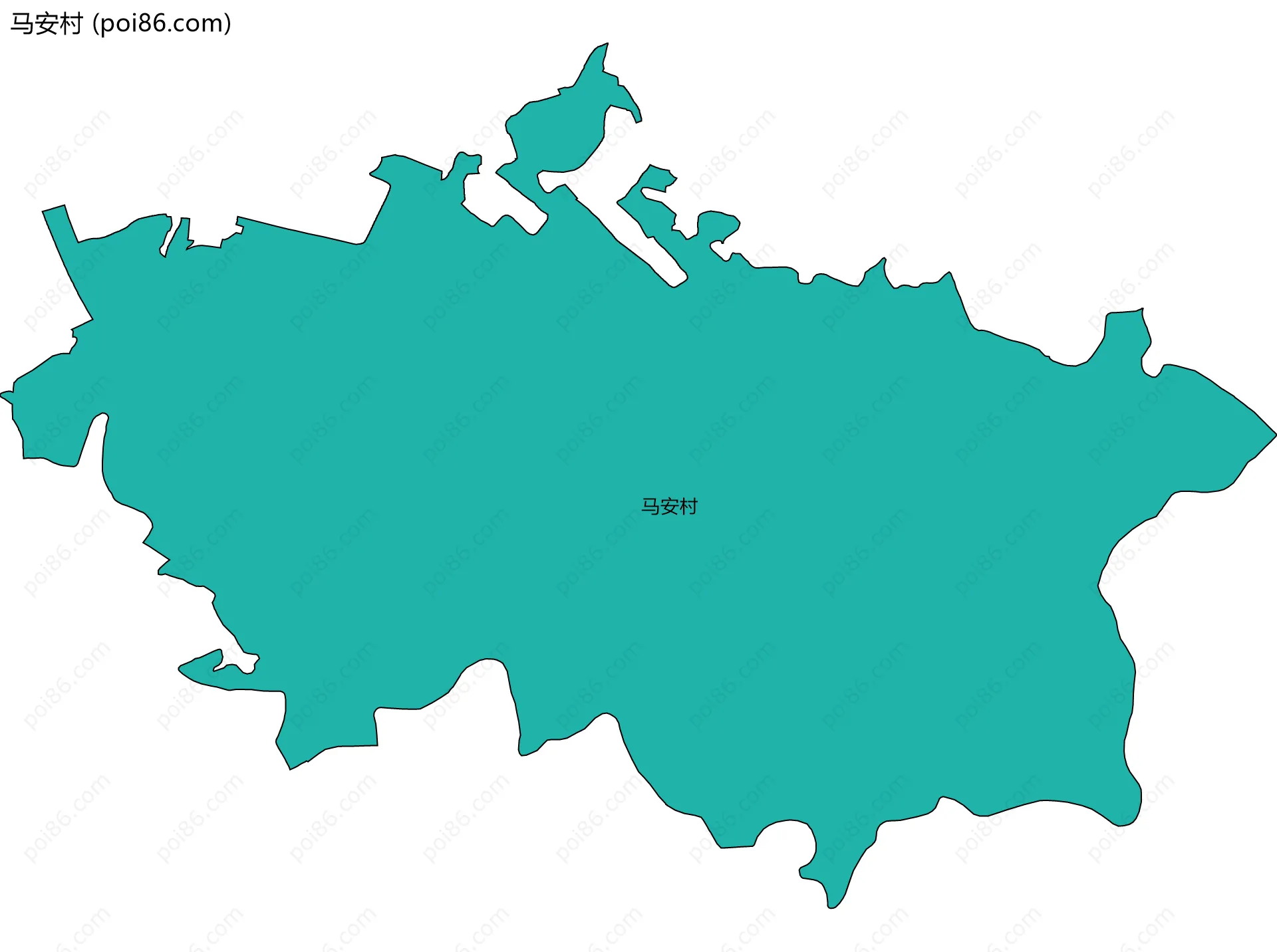 马安村边界地图