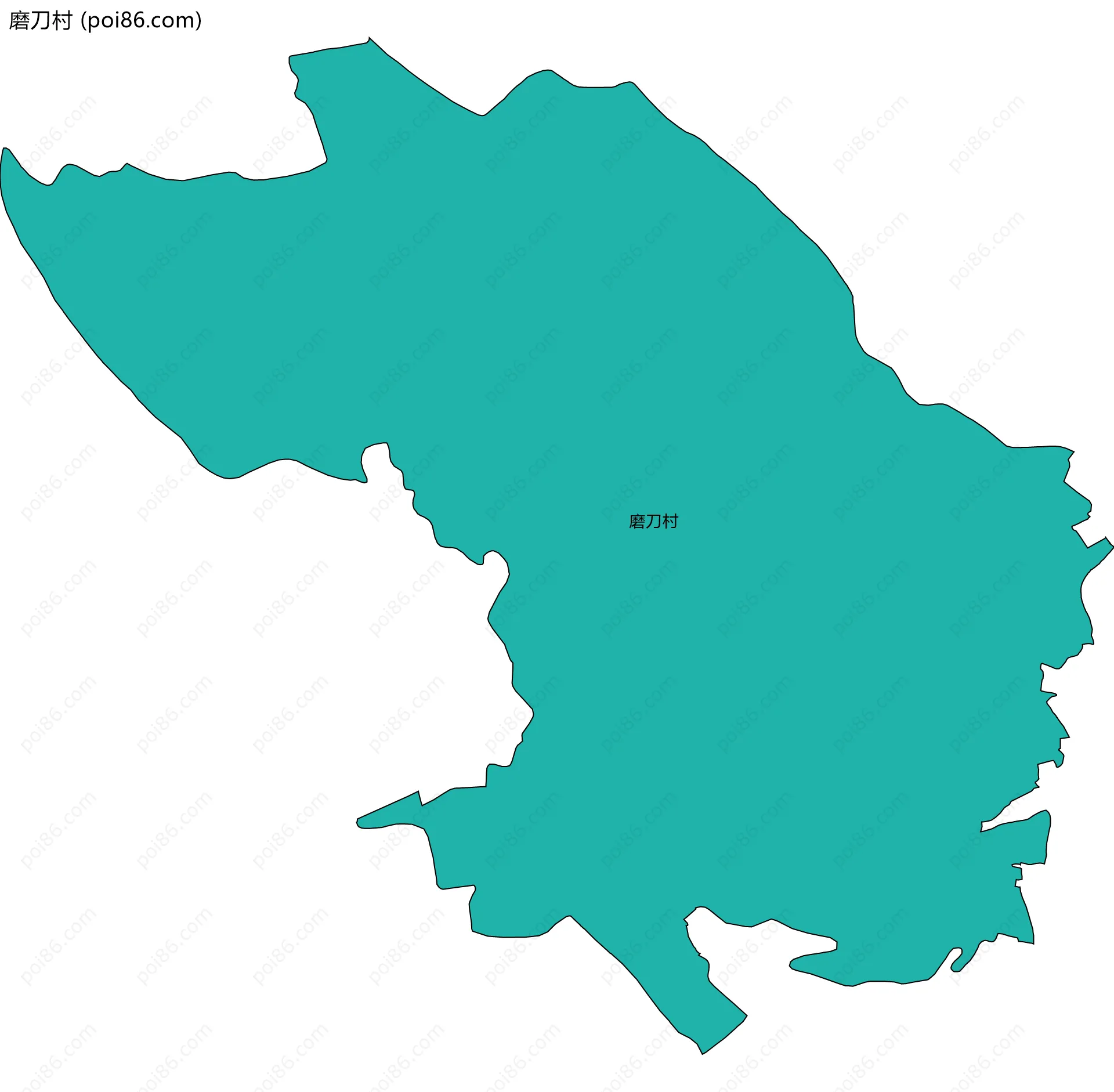 磨刀村边界地图