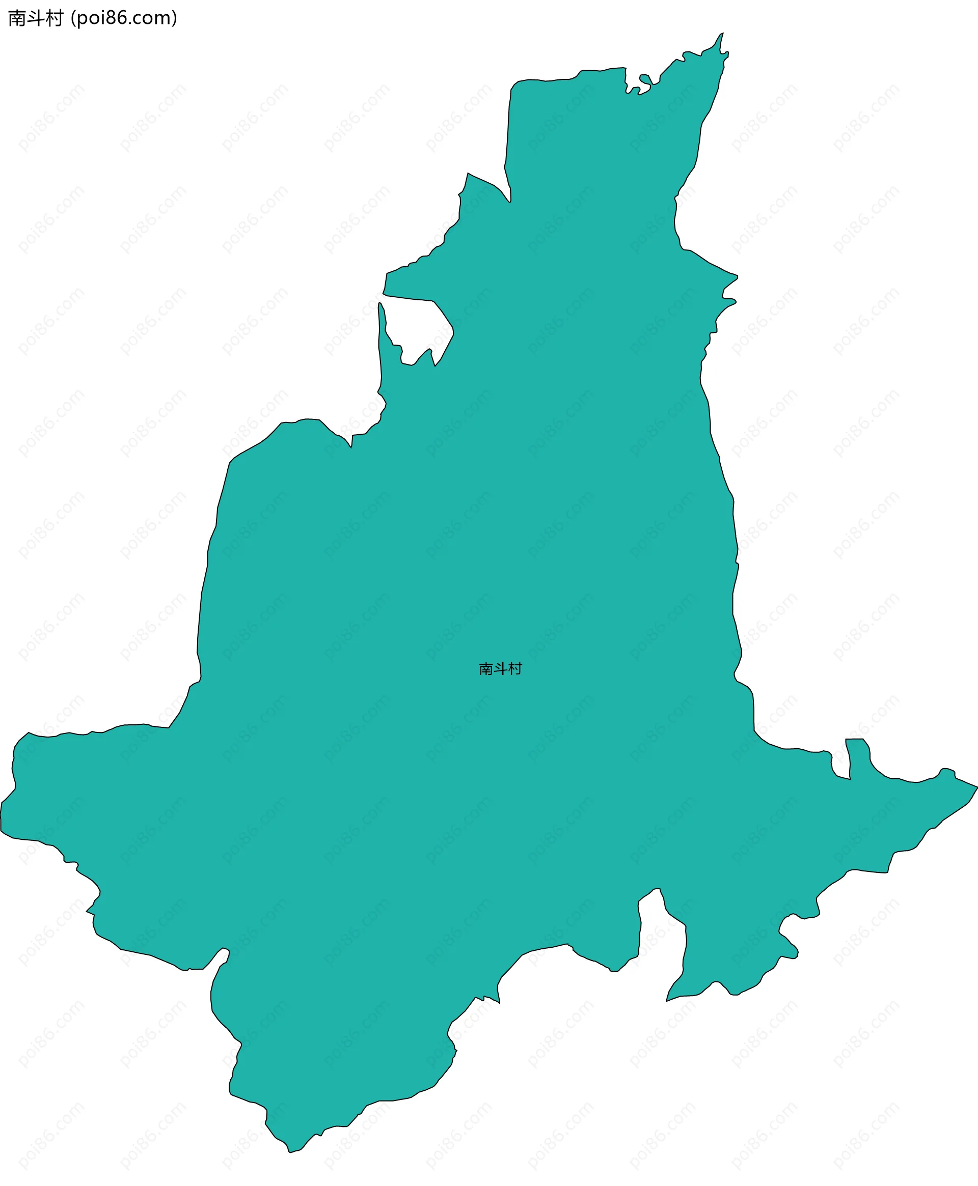 南斗村边界地图