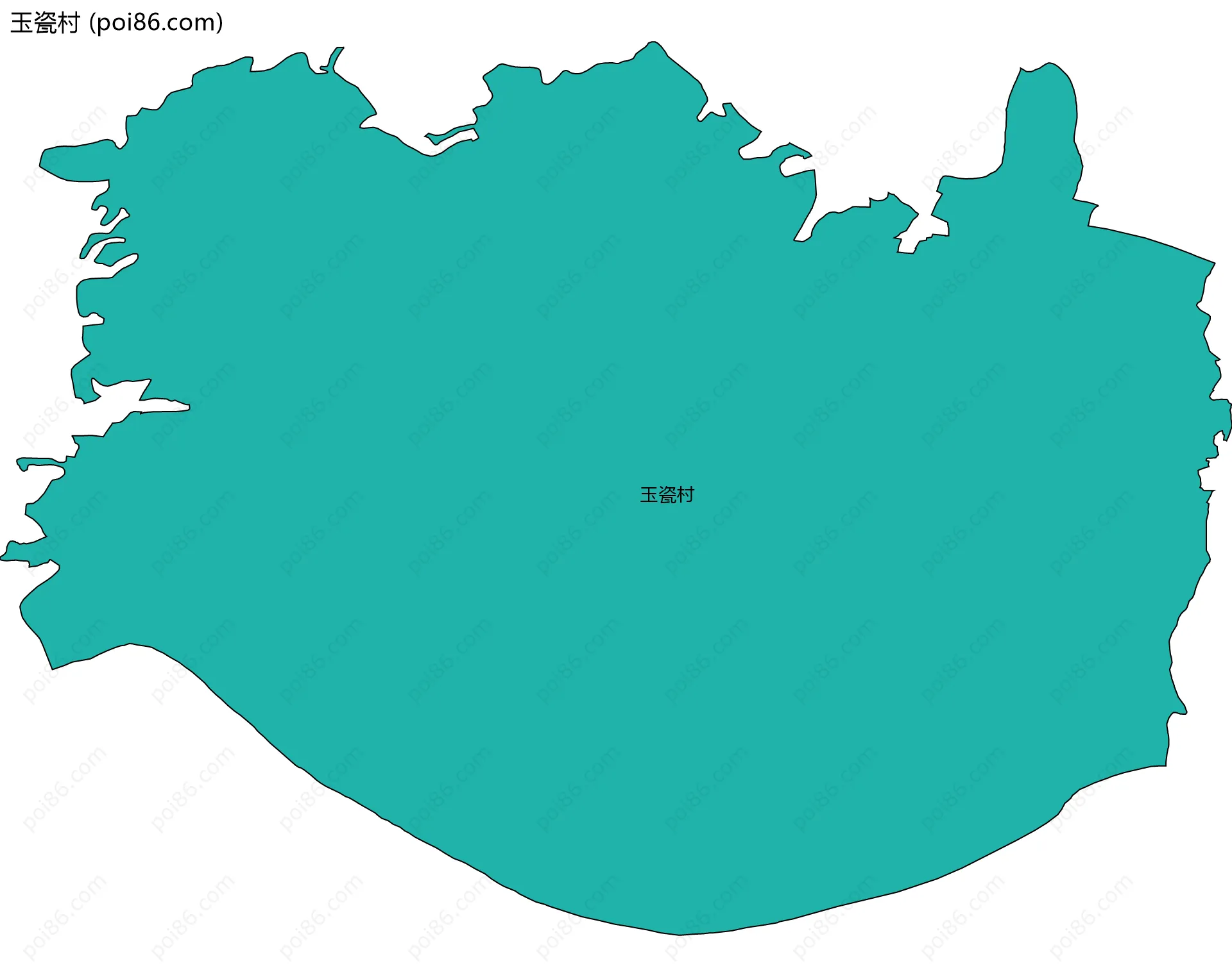 玉瓷村边界地图
