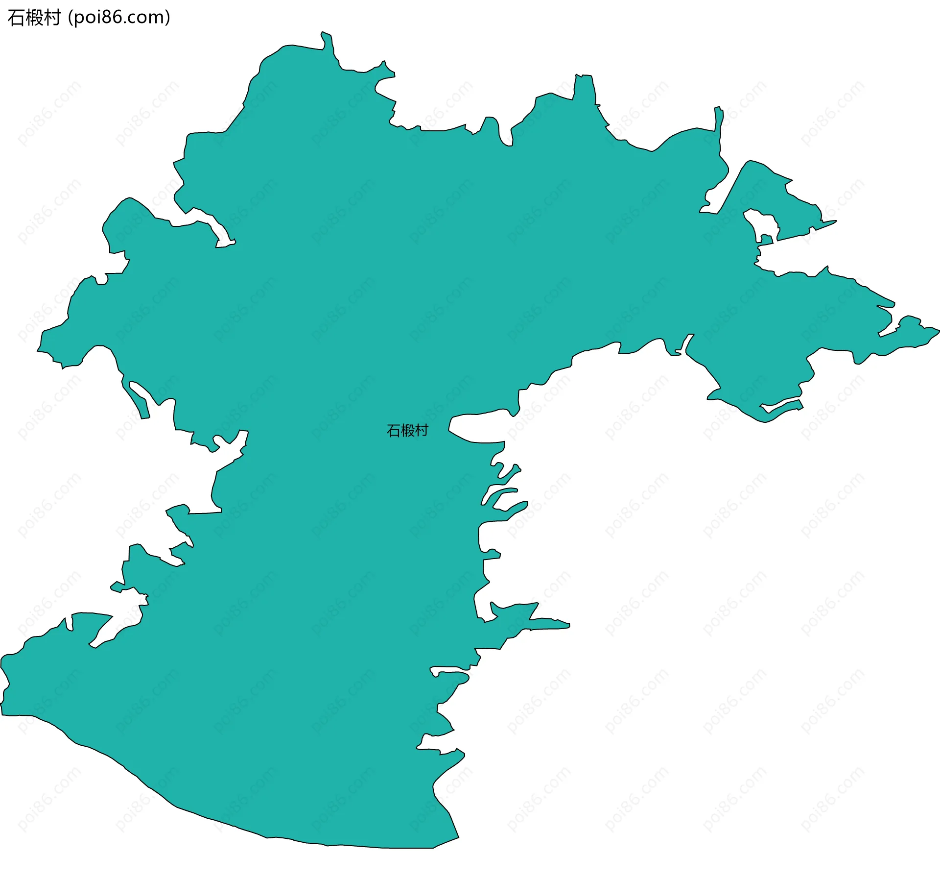 石椴村边界地图