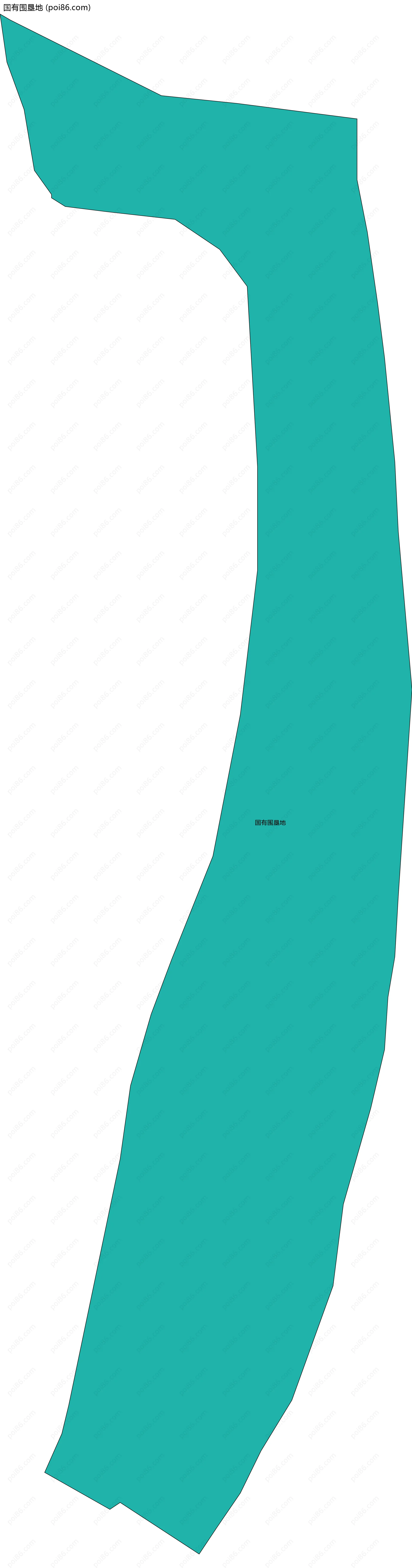 国有围垦地边界地图