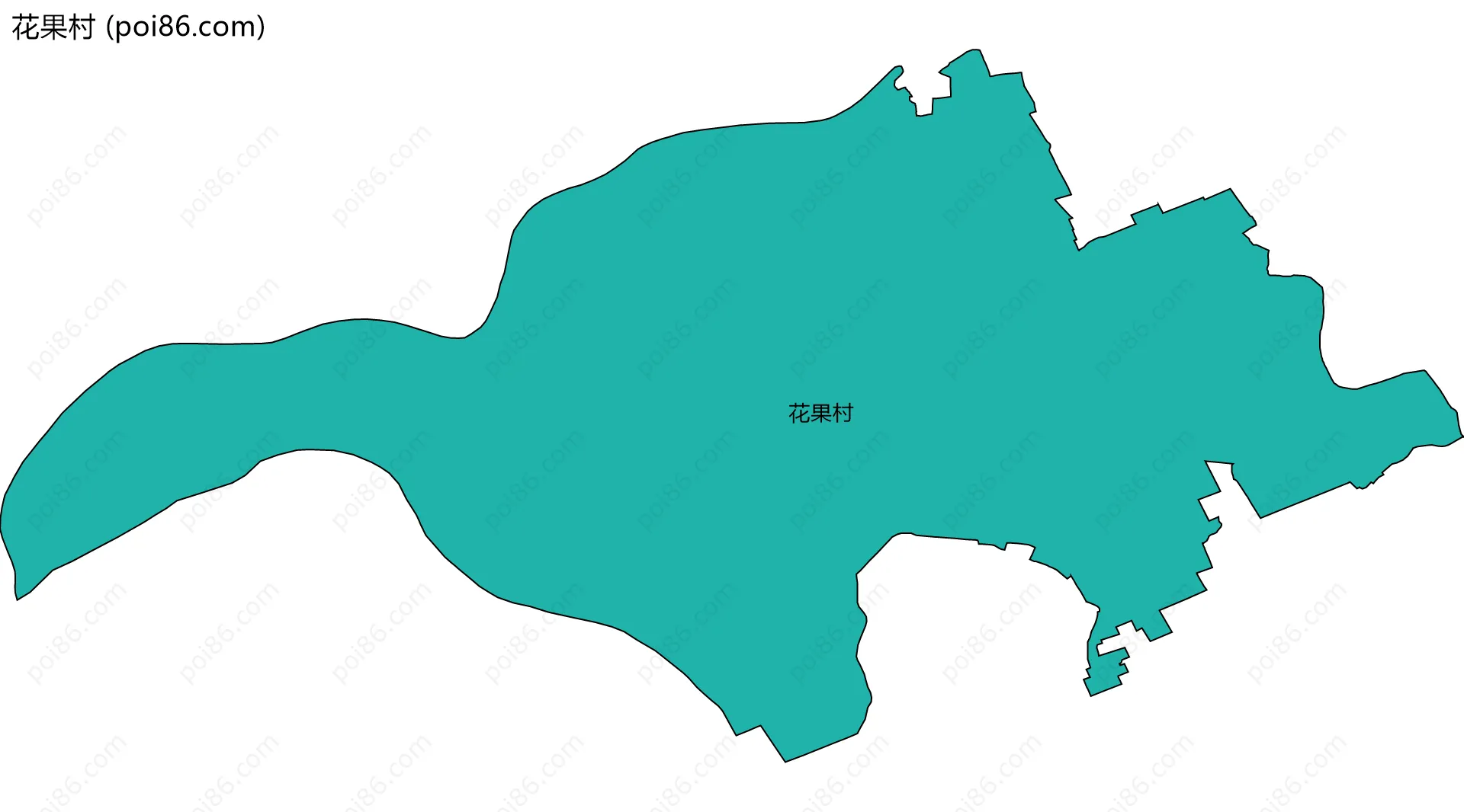 花果村边界地图