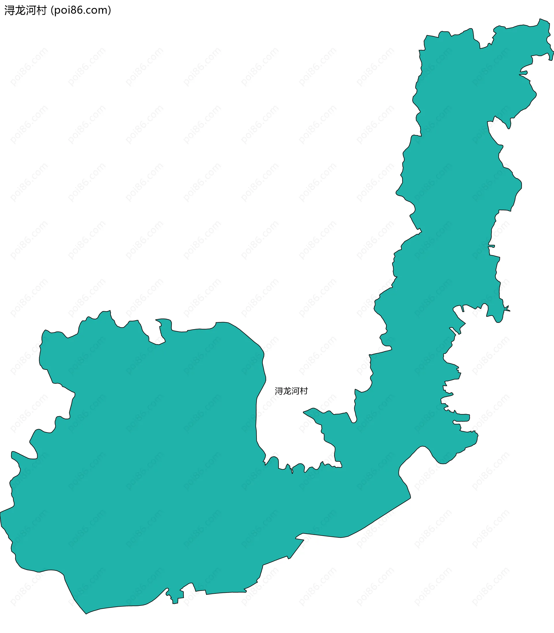 浔龙河村边界地图