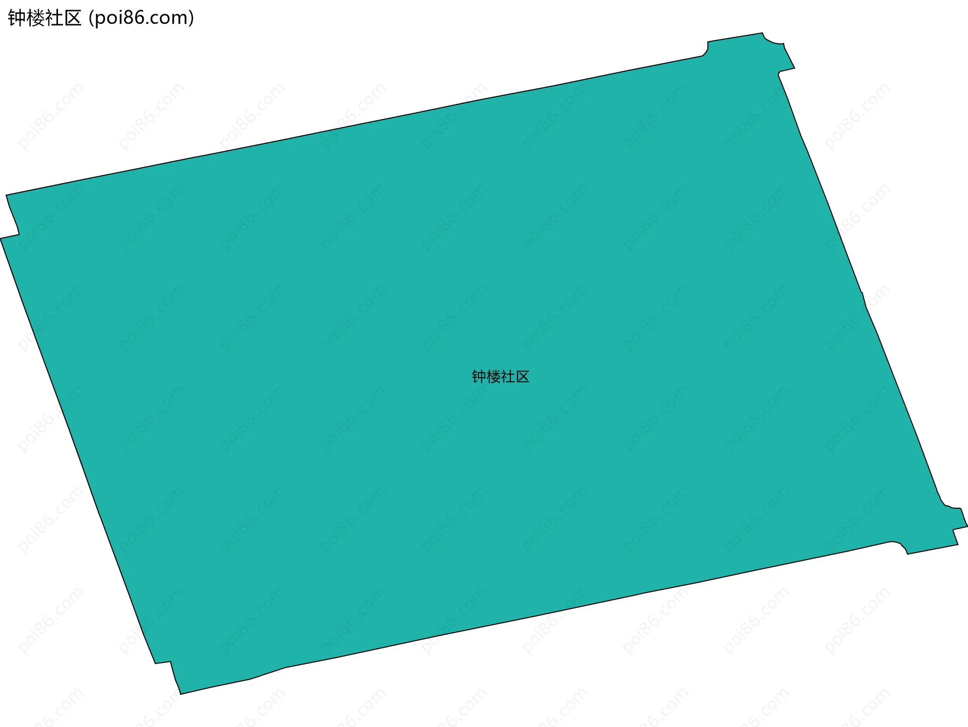 钟楼社区边界地图