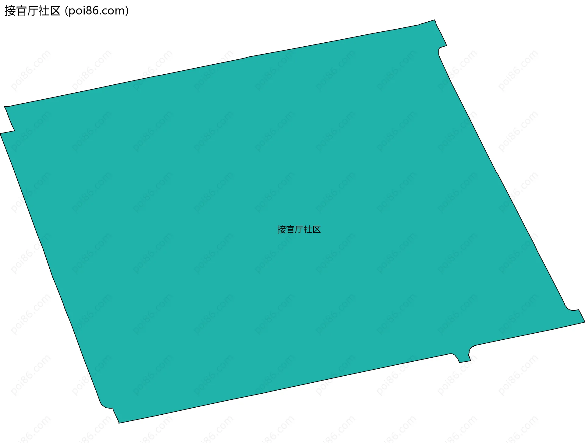 接官厅社区边界地图