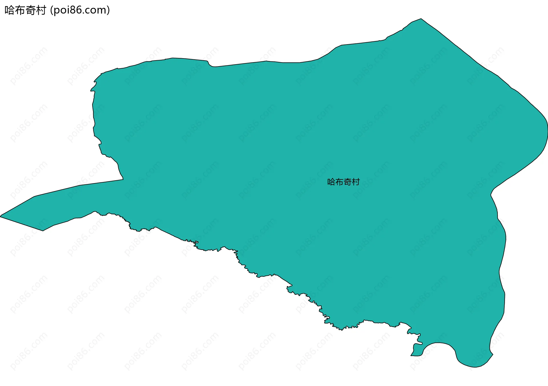 哈布奇村边界地图