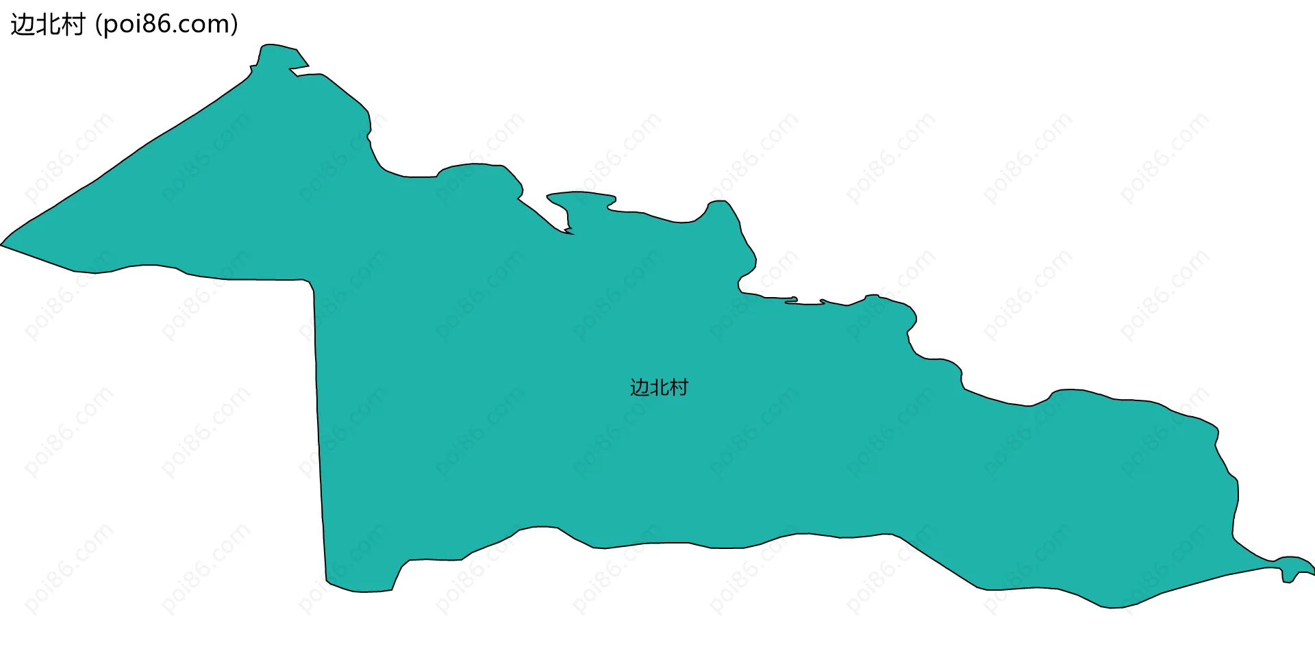 边北村边界地图