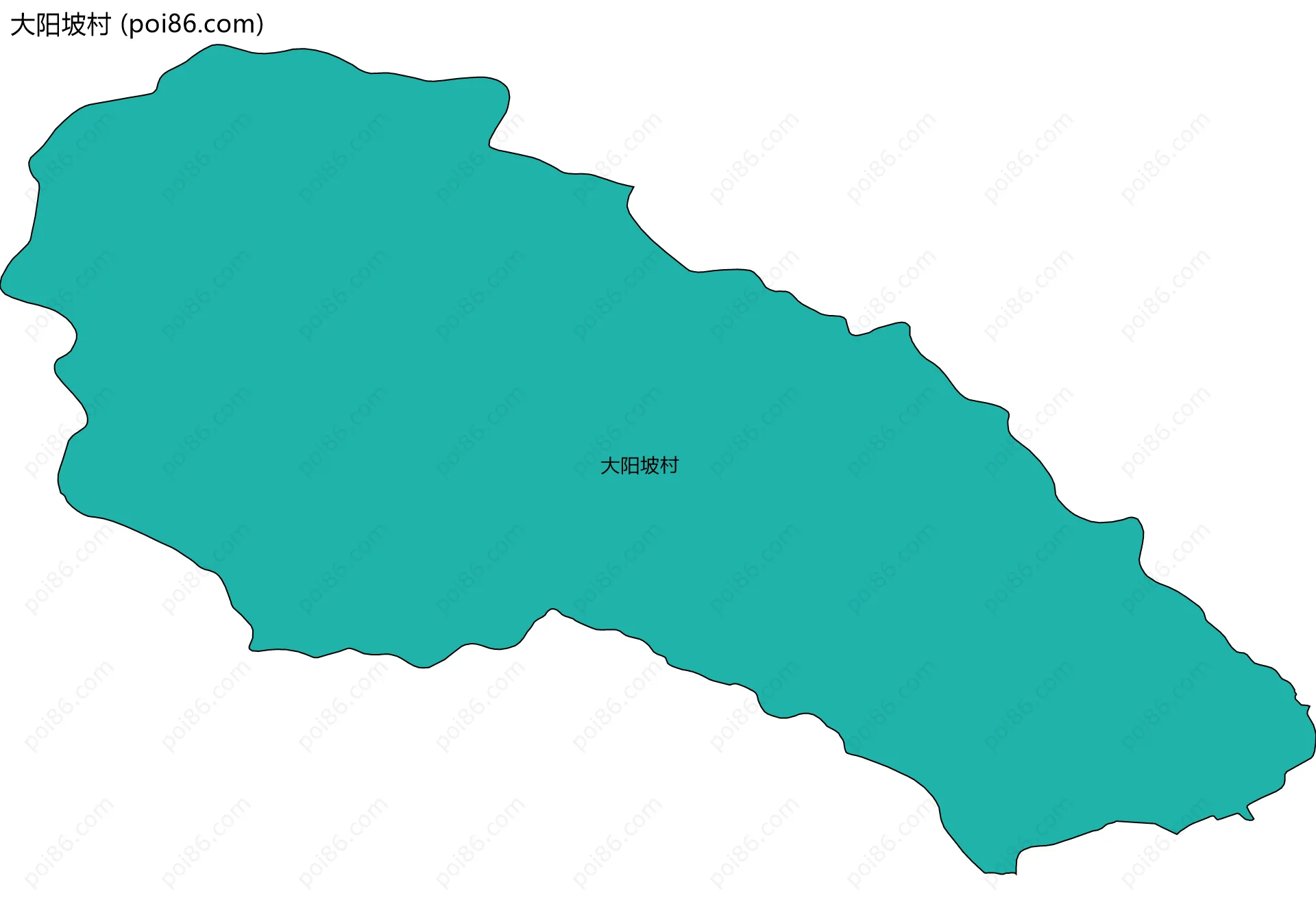 大阳坡村边界地图