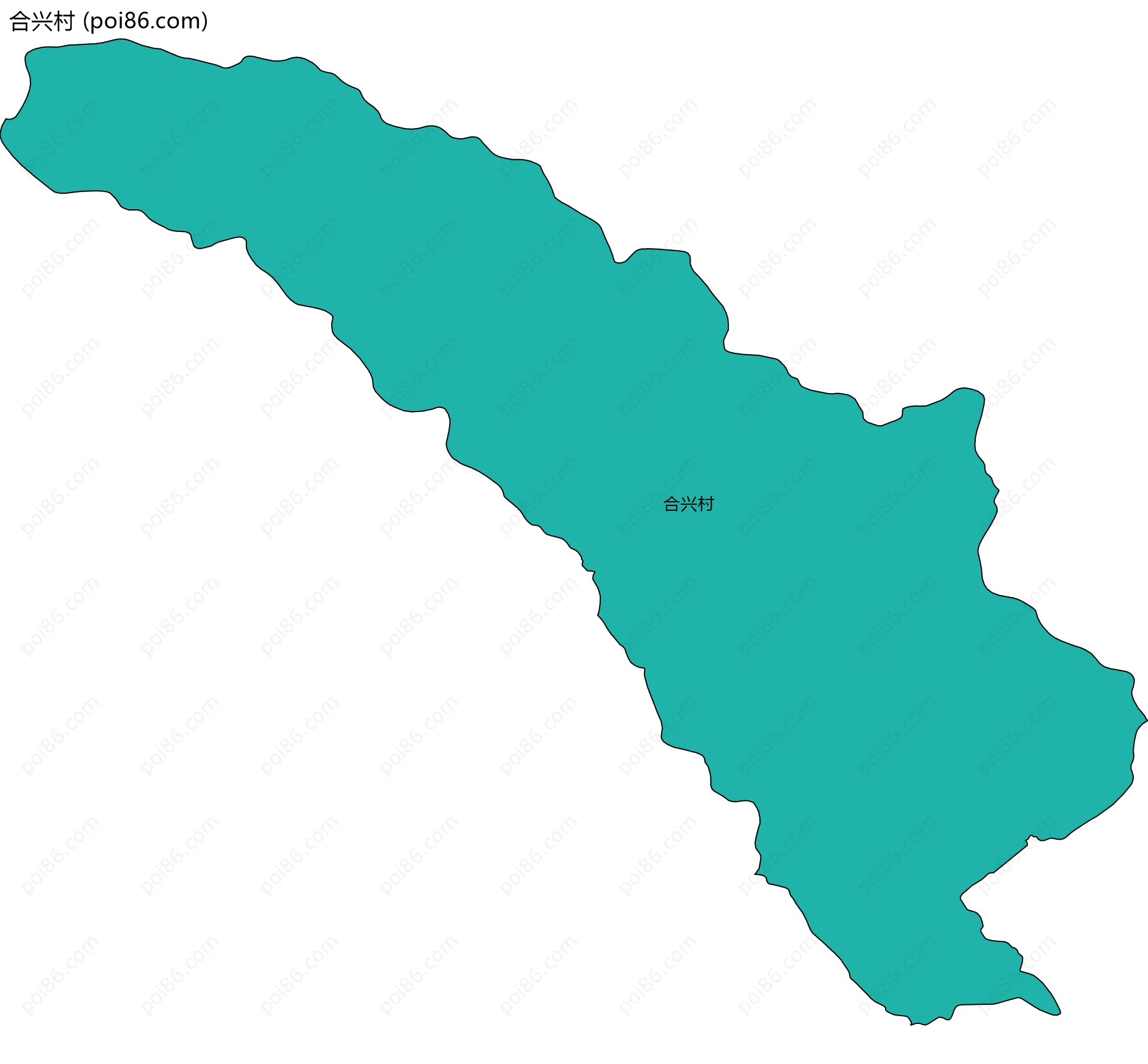 合兴村边界地图