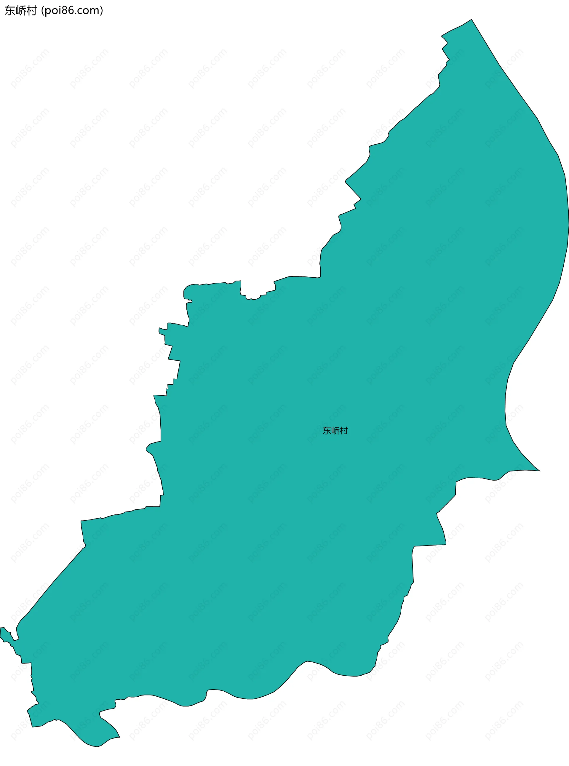 东峤村边界地图