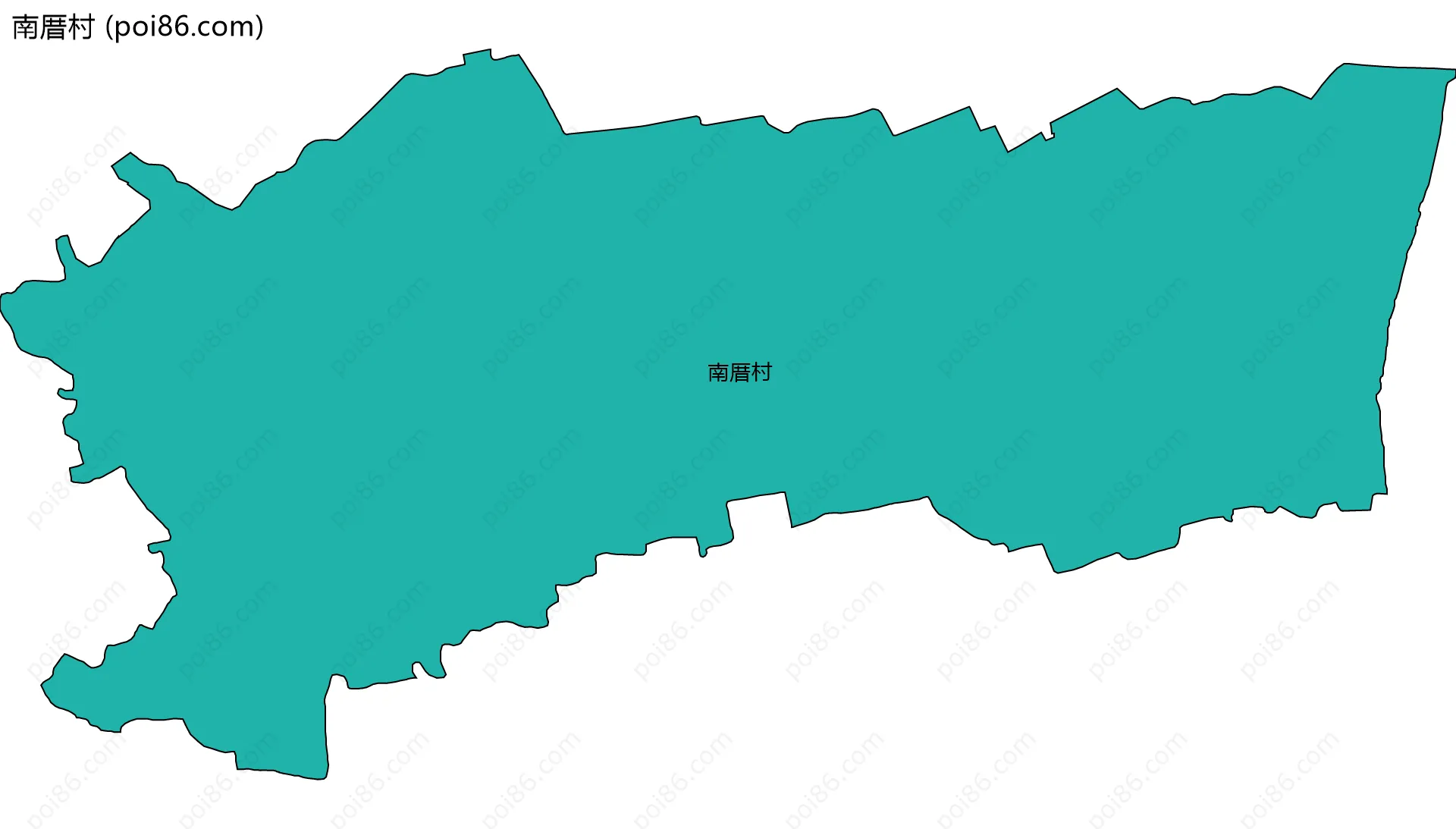 南厝村边界地图