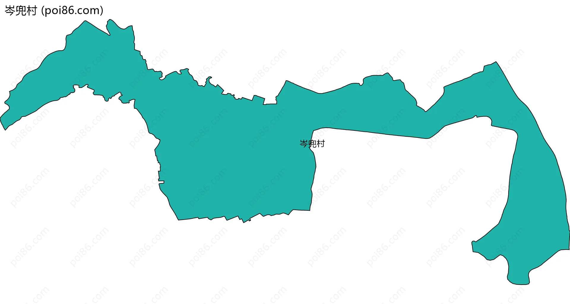 岑兜村边界地图