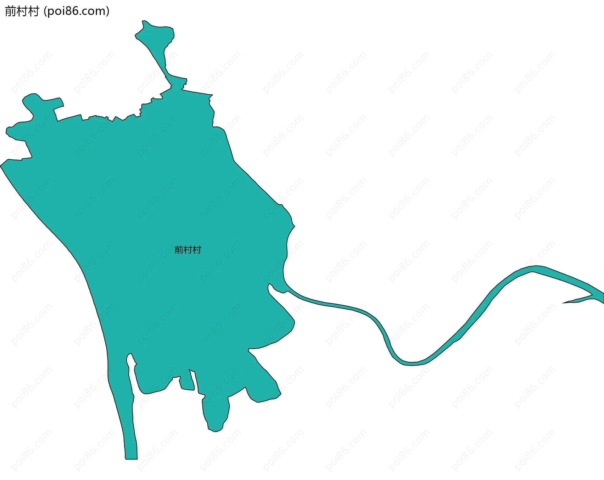 前村村边界地图