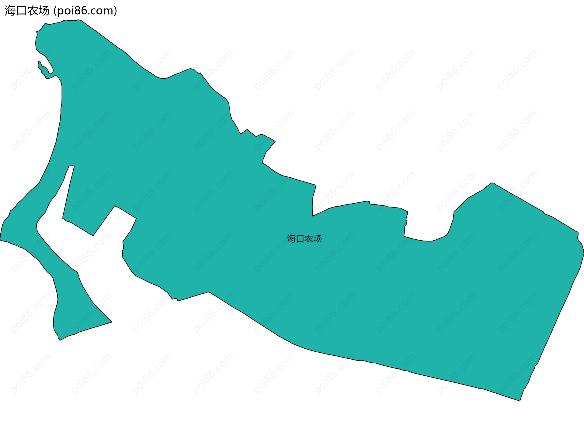 海口农场边界地图