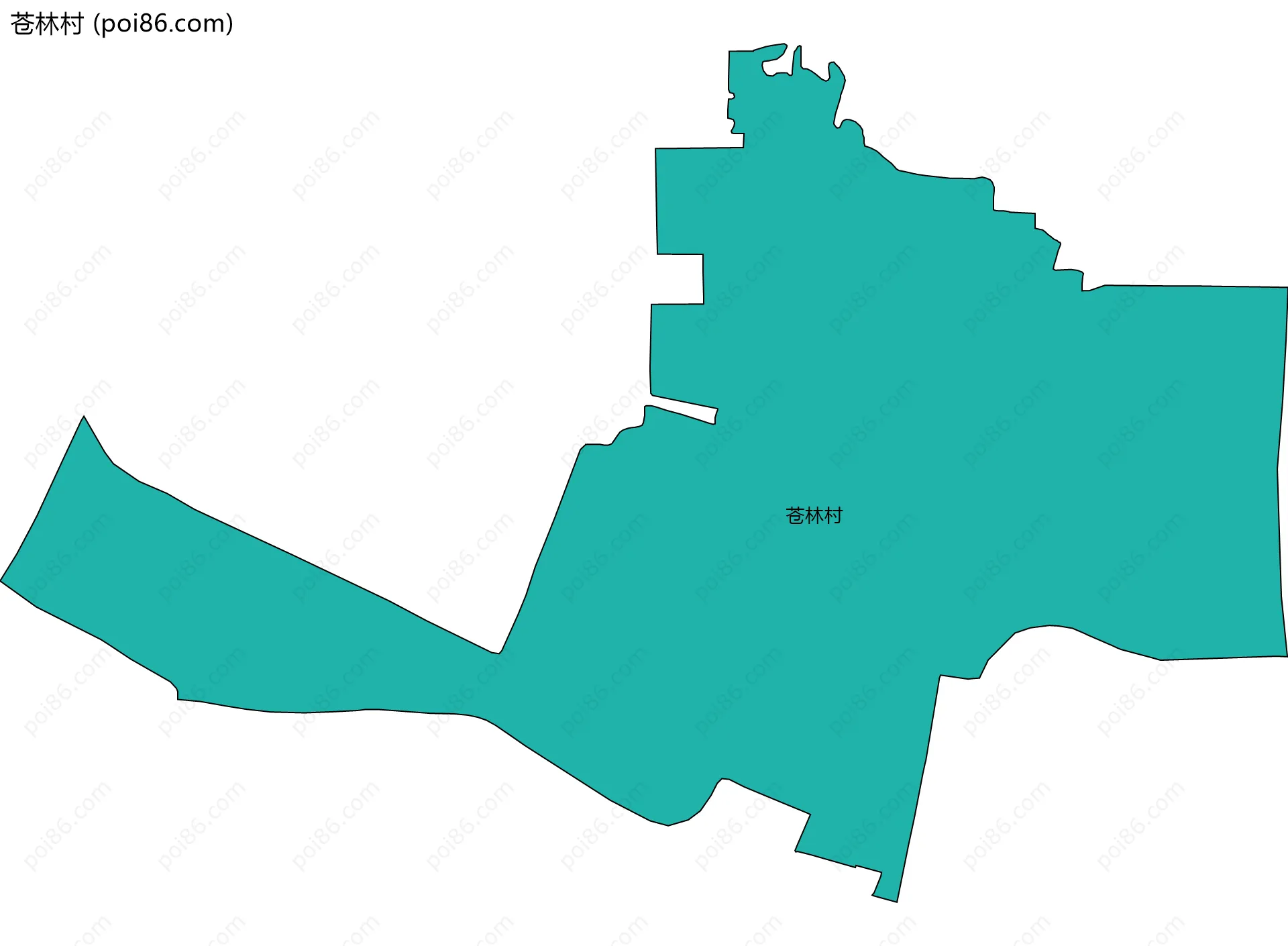 苍林村边界地图