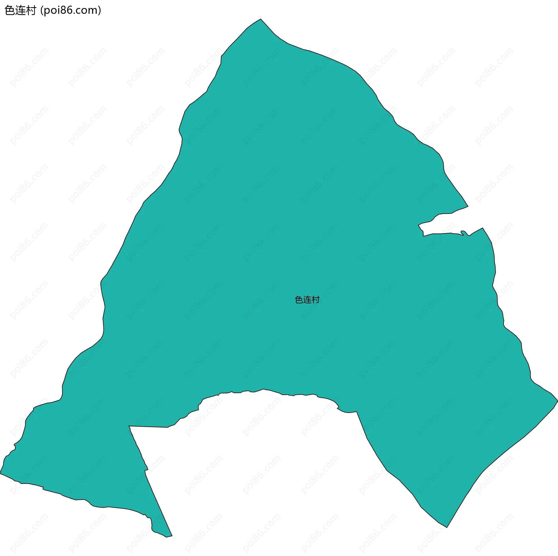 色连村边界地图