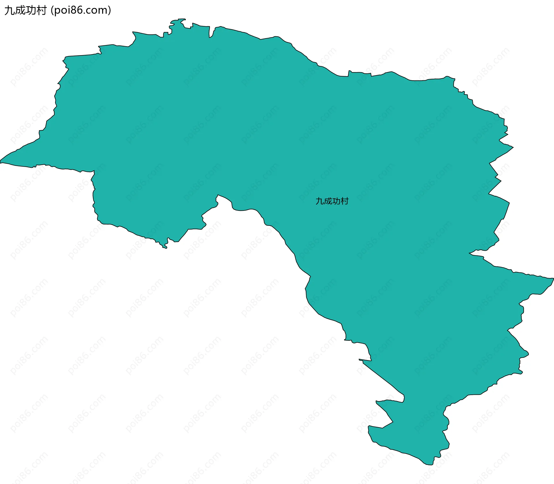 九成功村边界地图