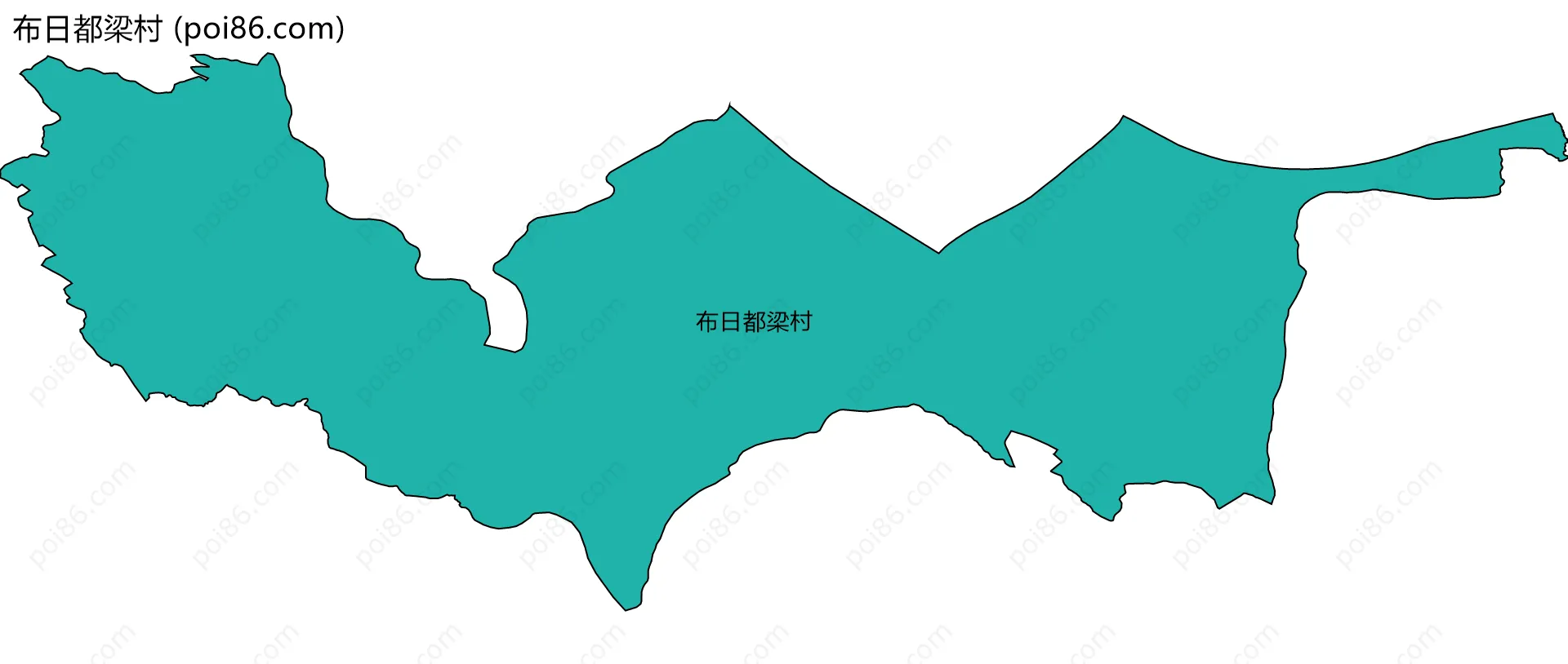 布日都梁村边界地图