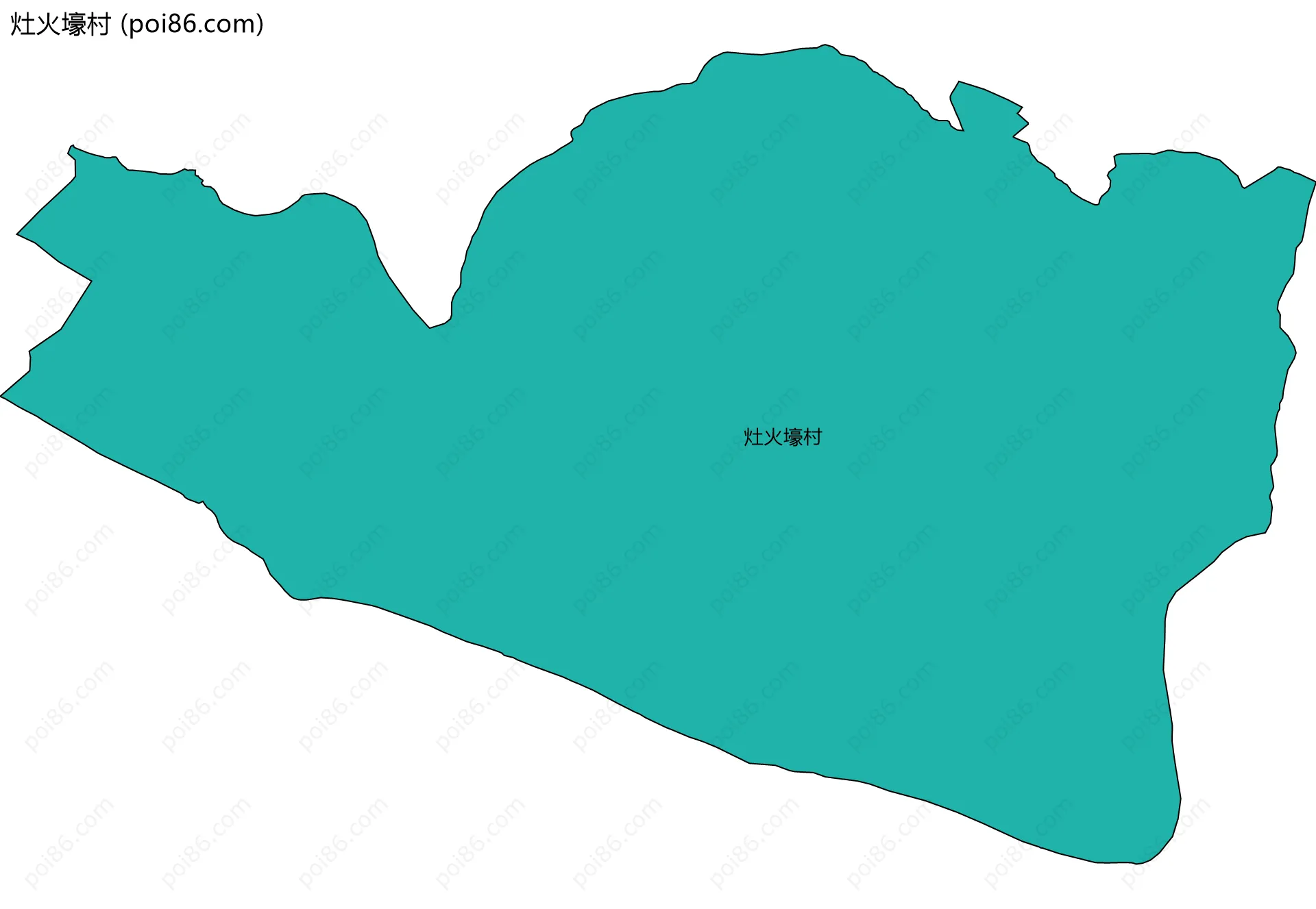 灶火壕村边界地图