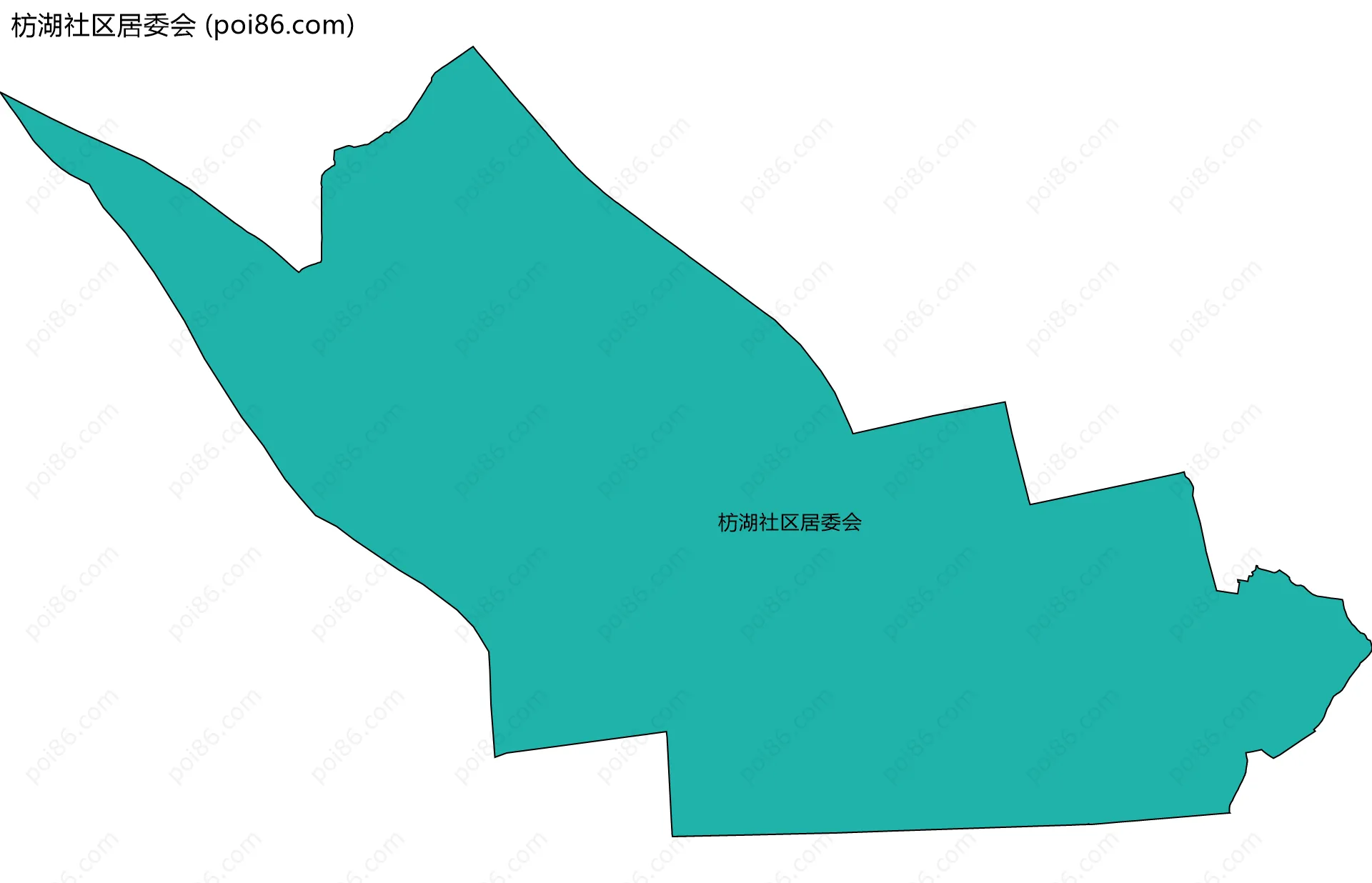 枋湖社区居委会边界地图