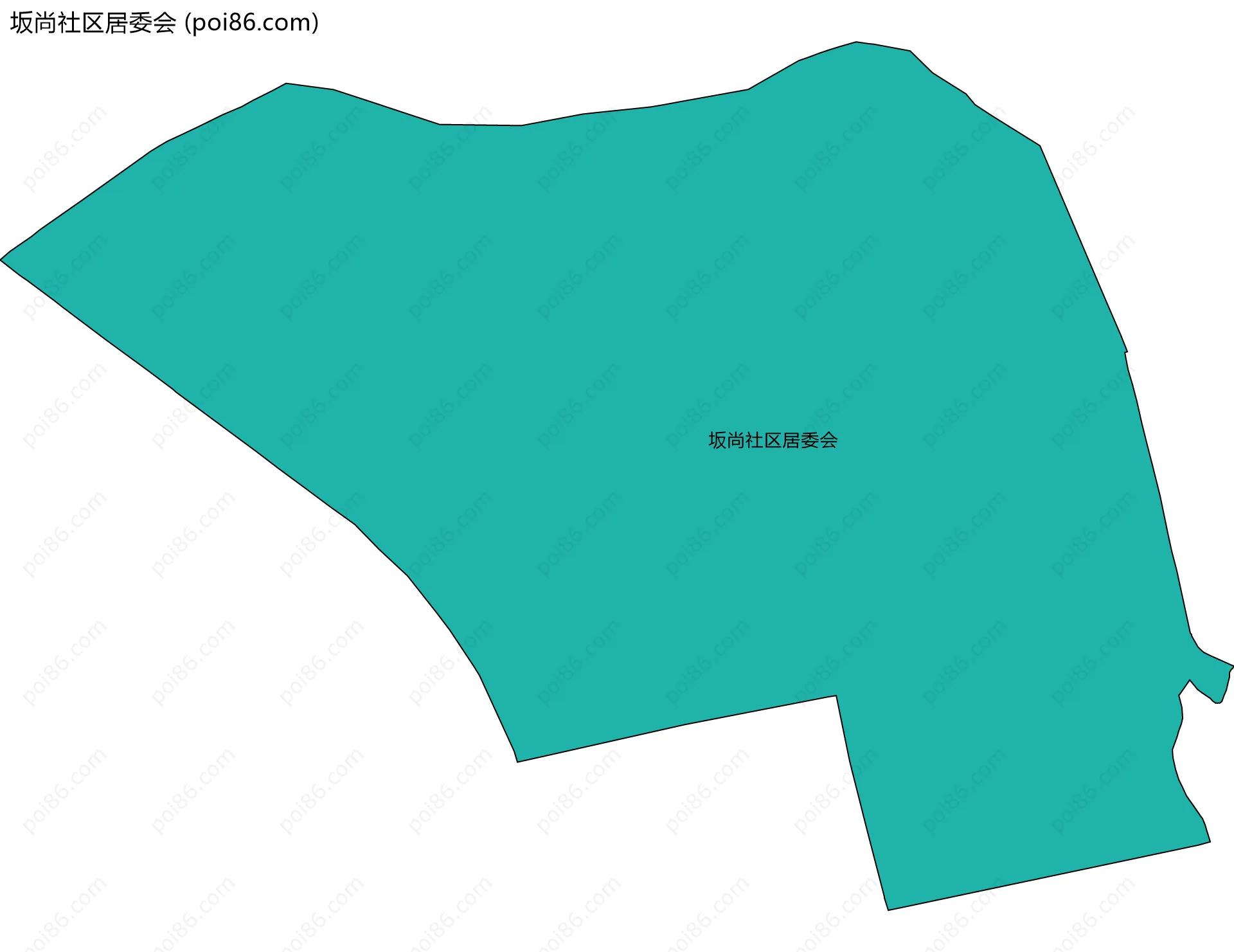 坂尚社区居委会边界地图