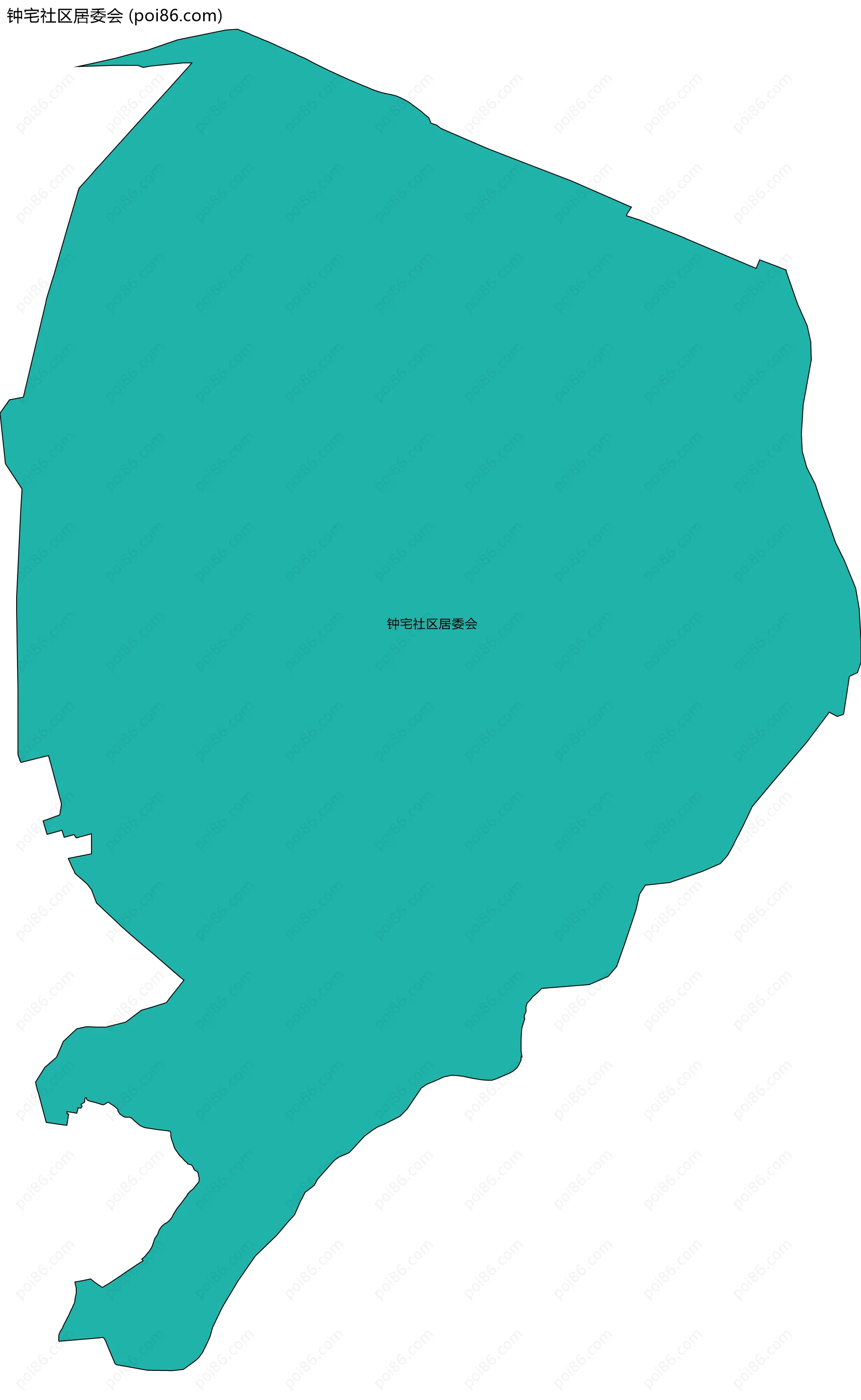 钟宅社区居委会边界地图