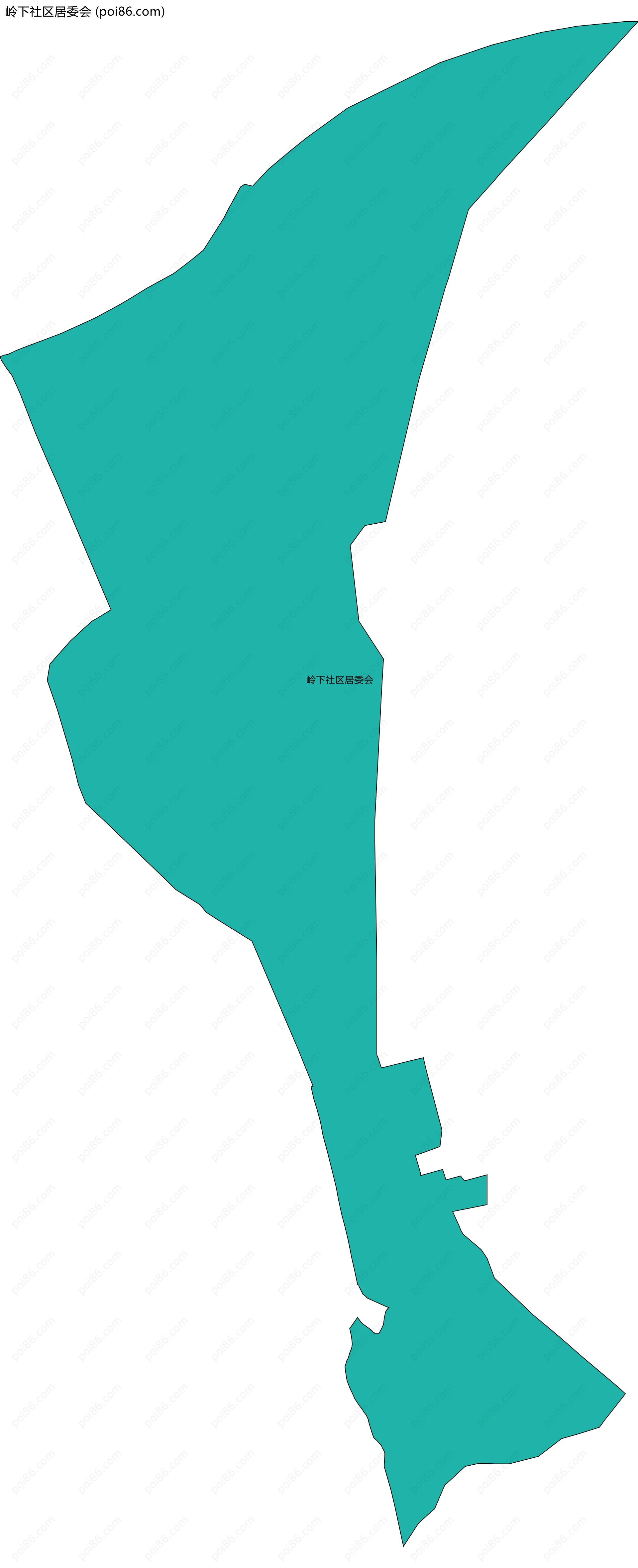 岭下社区居委会边界地图