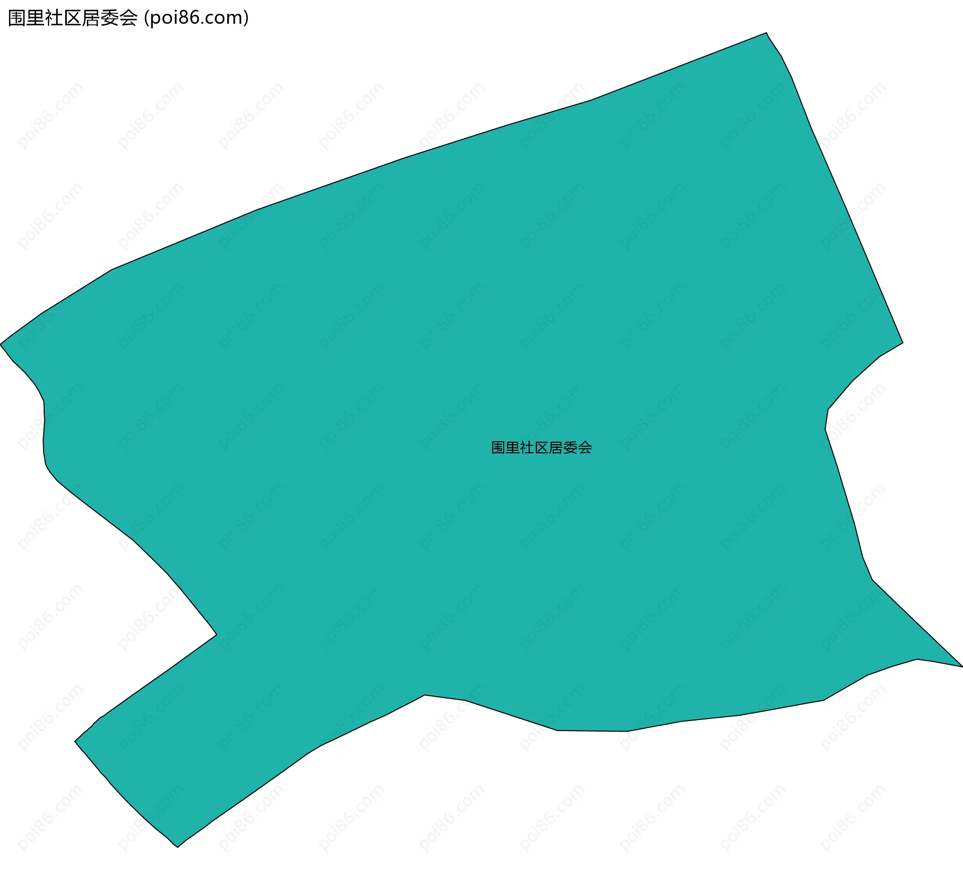 围里社区居委会边界地图