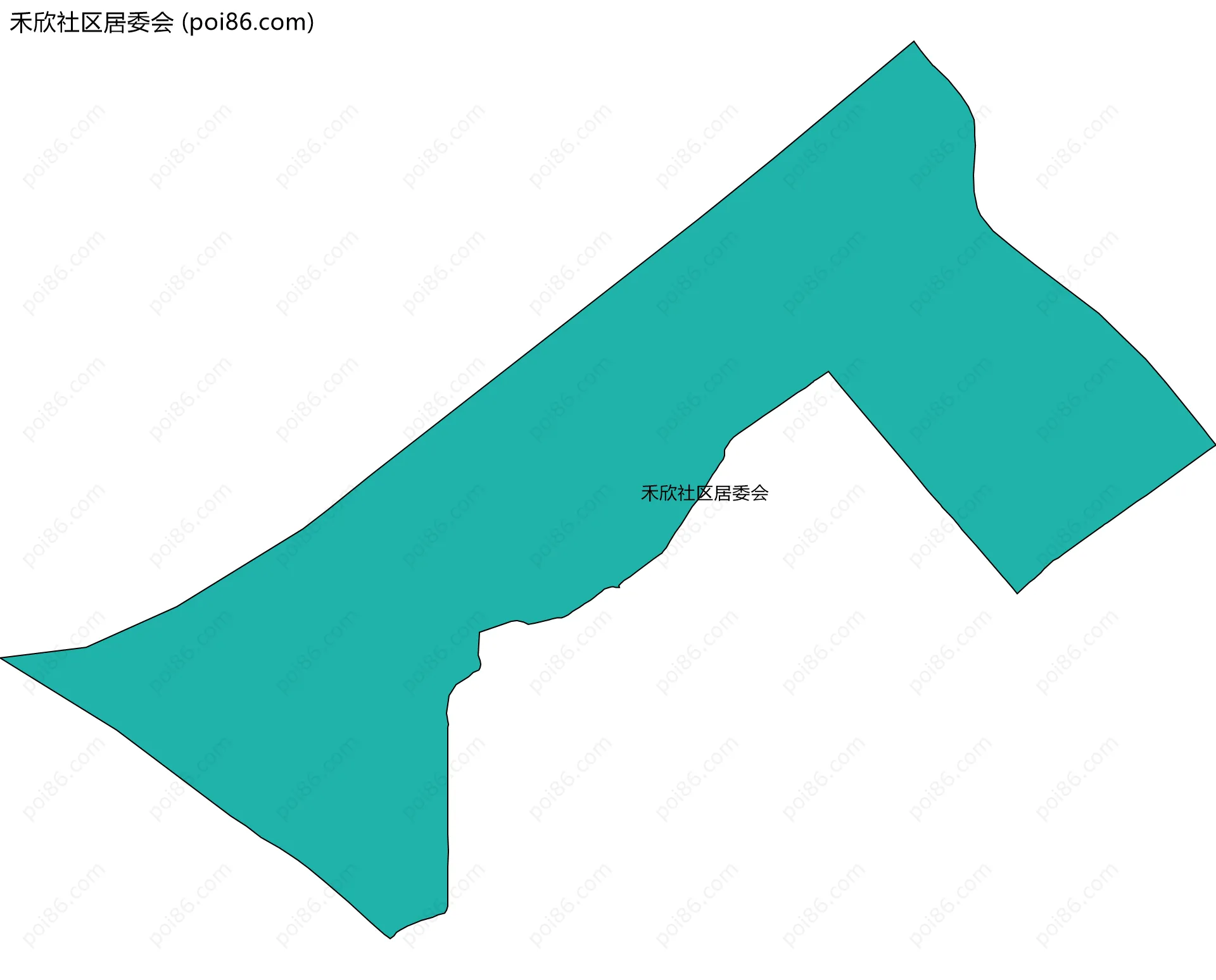 禾欣社区居委会边界地图