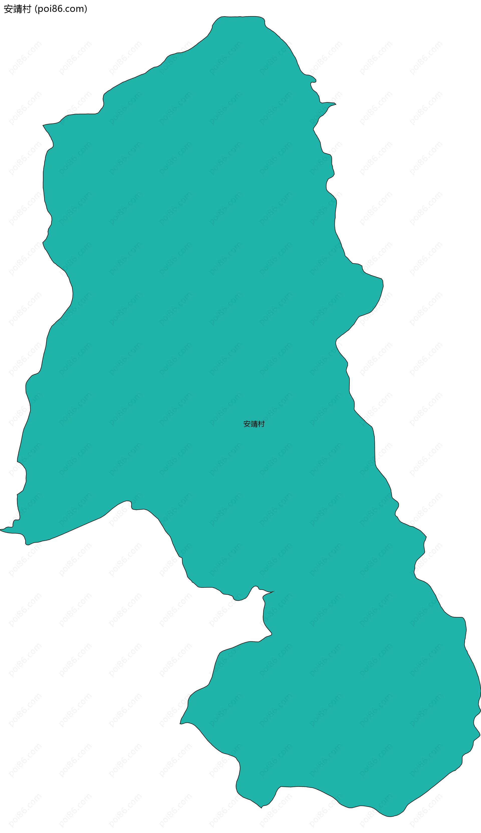 安靖村边界地图