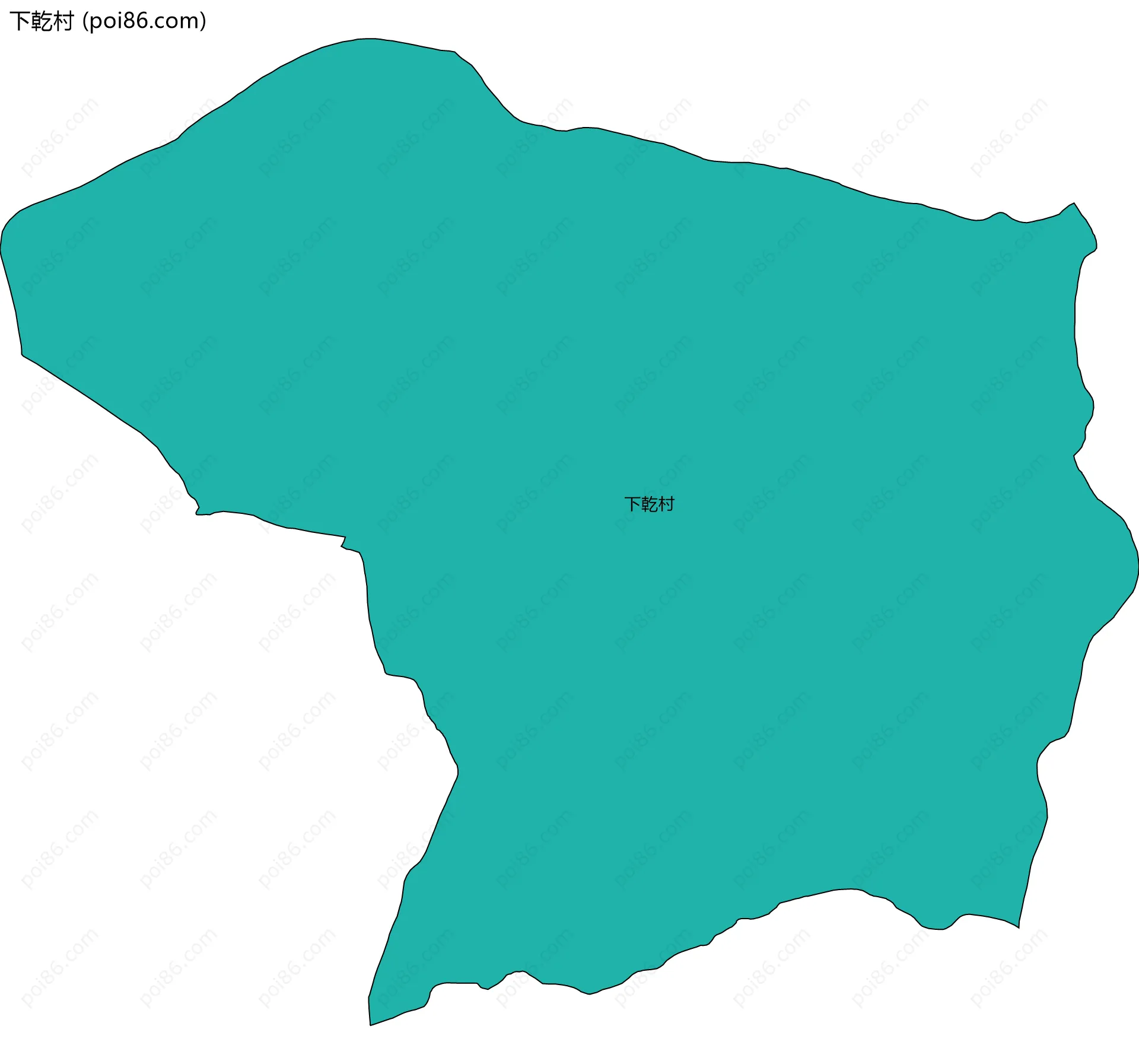 下乾村边界地图