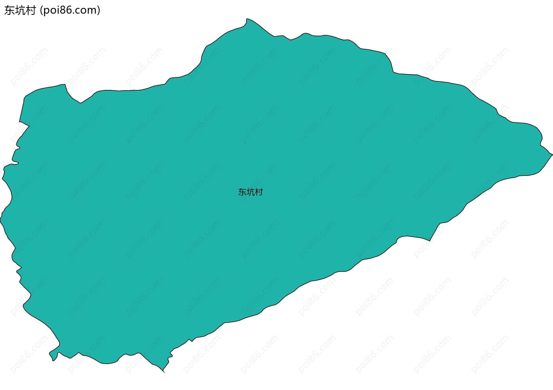 东坑村边界地图