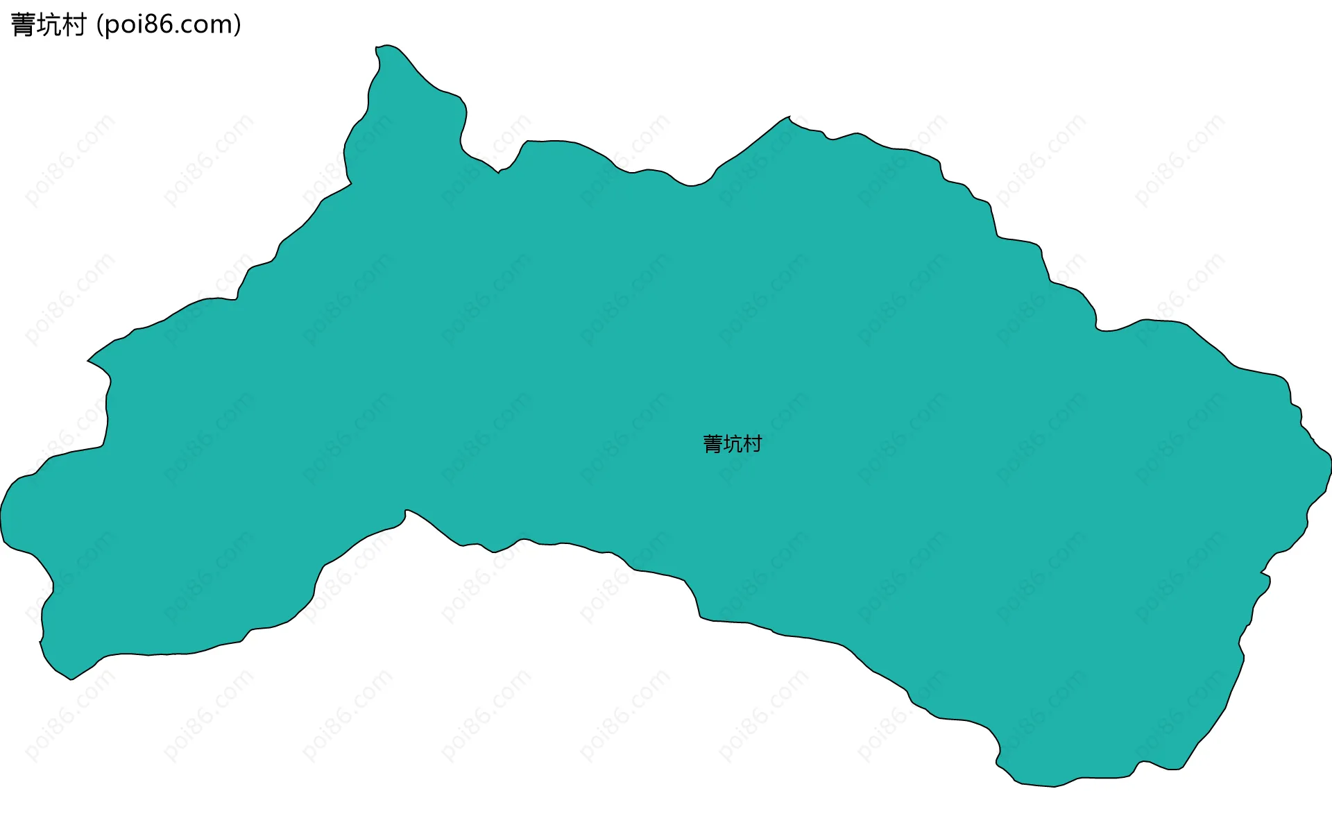 菁坑村边界地图