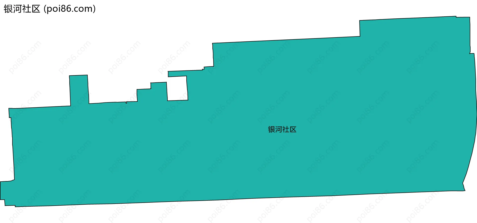 银河社区边界地图