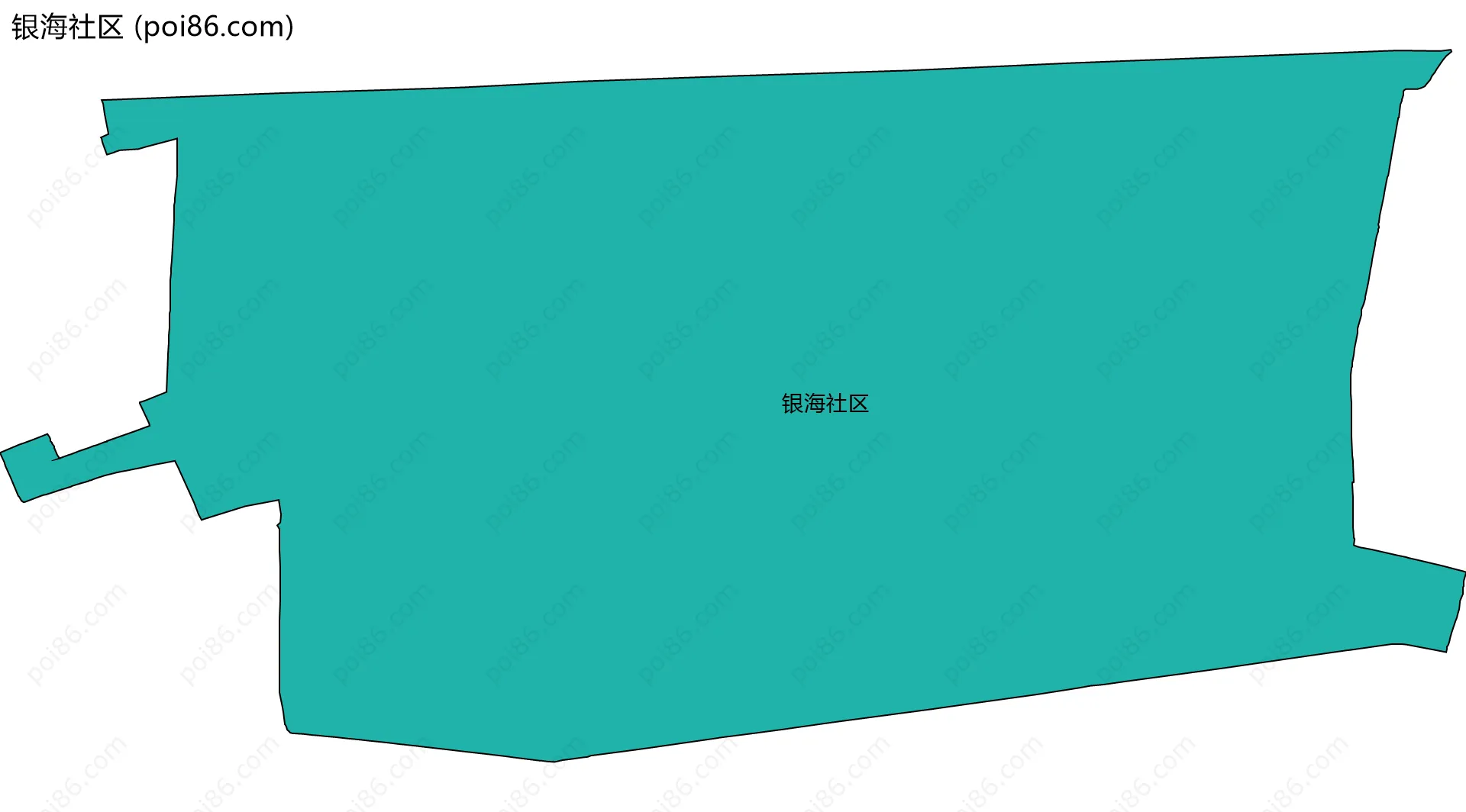 银海社区边界地图
