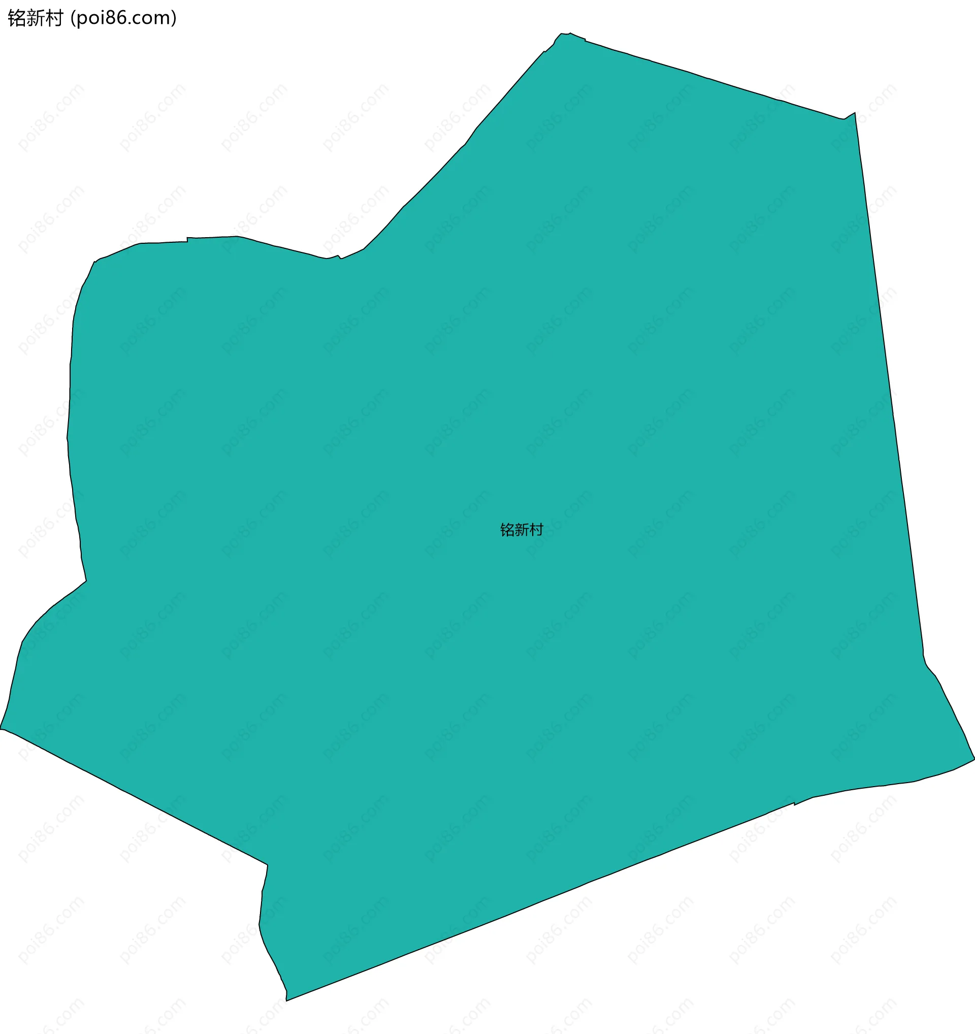 铭新村边界地图